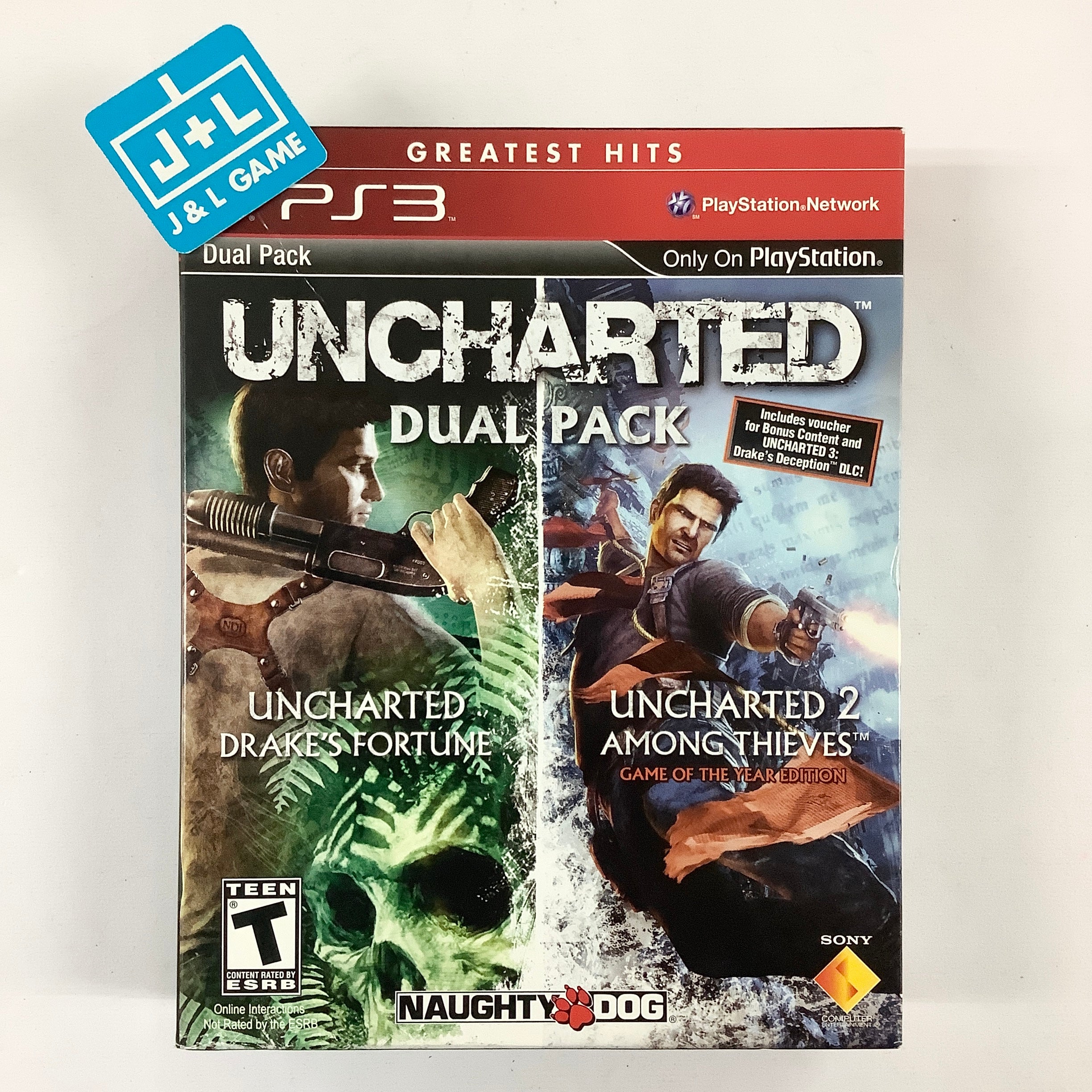 Uncharted Dual Pack (Greatest Hits) - (PS3) PlayStation 3 [Pre