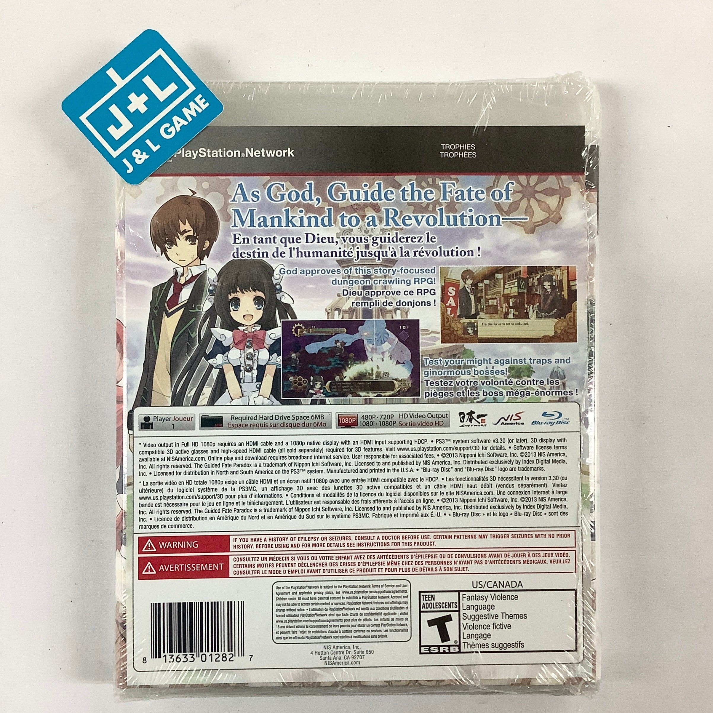 The Guided Fate Paradox - (PS3) PlayStation 3 Video Games NIS America   