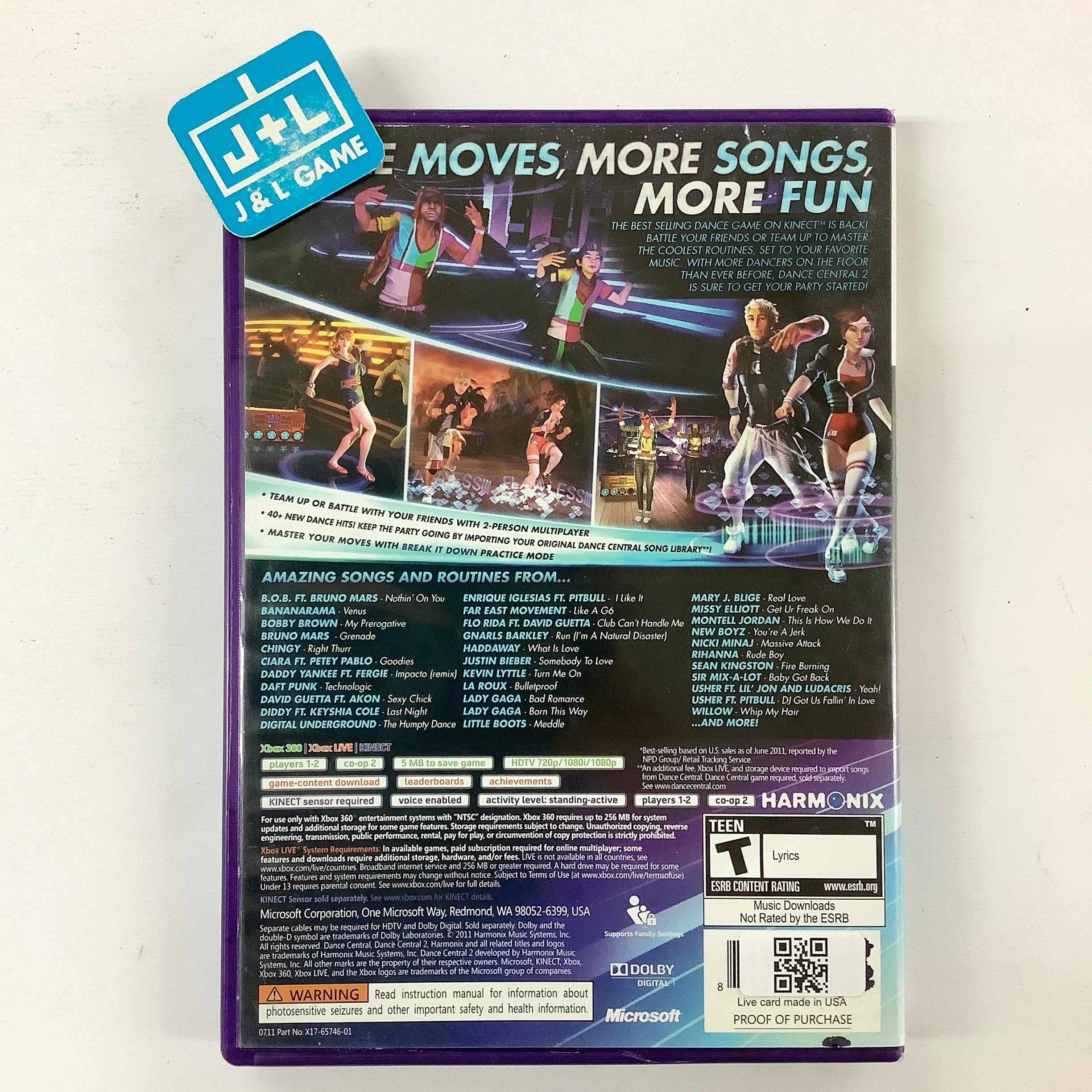 Dance Central 2 (Kinect Required) - Xbox 360 [Pre-Owned] Video Games Microsoft Game Studios   
