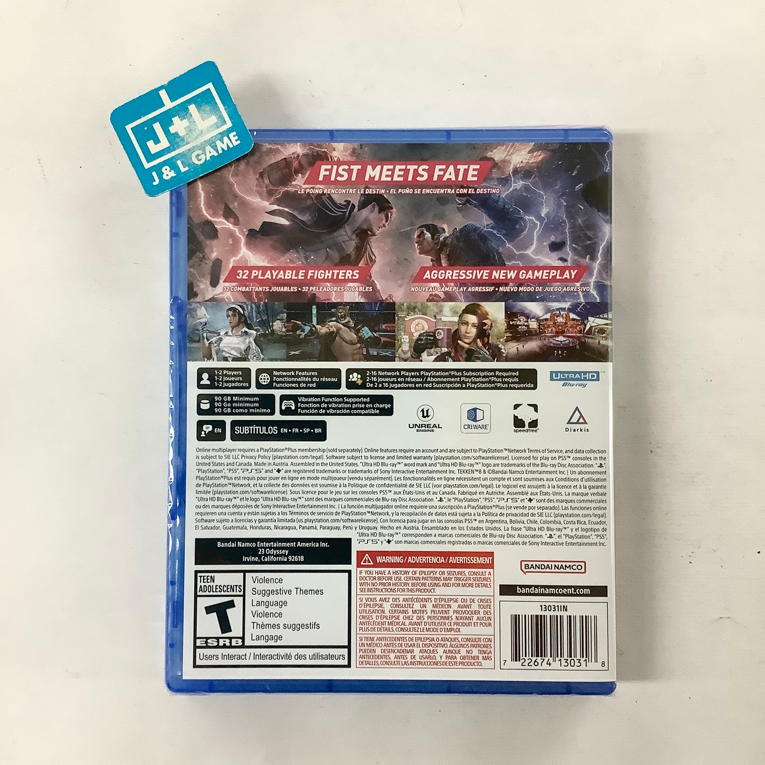 Tekken 8 - (PS5) PlayStation 5 Video Games BANDAI NAMCO Entertainment   
