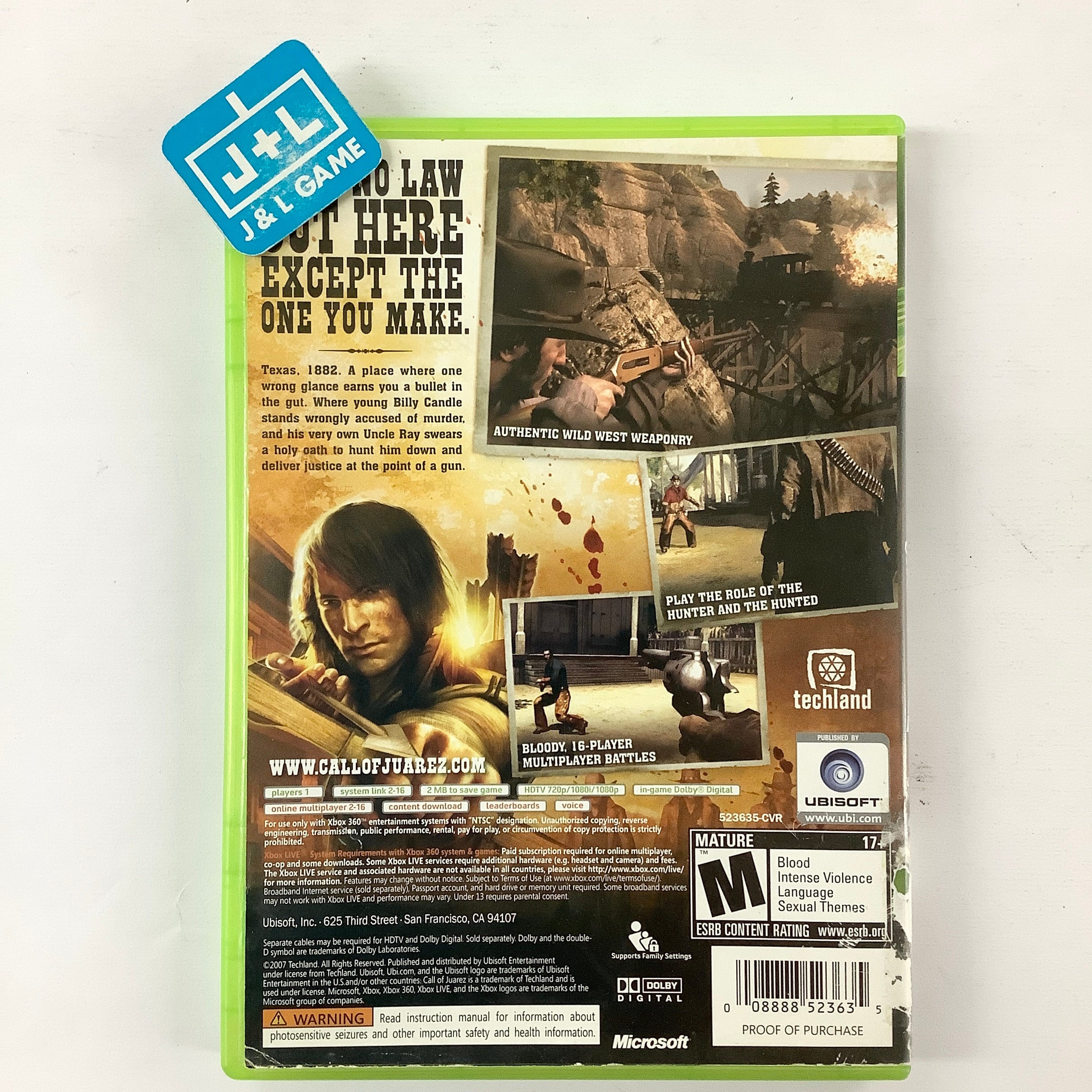 Call of Juarez - Xbox 360 [Pre-Owned] Video Games Ubisoft   