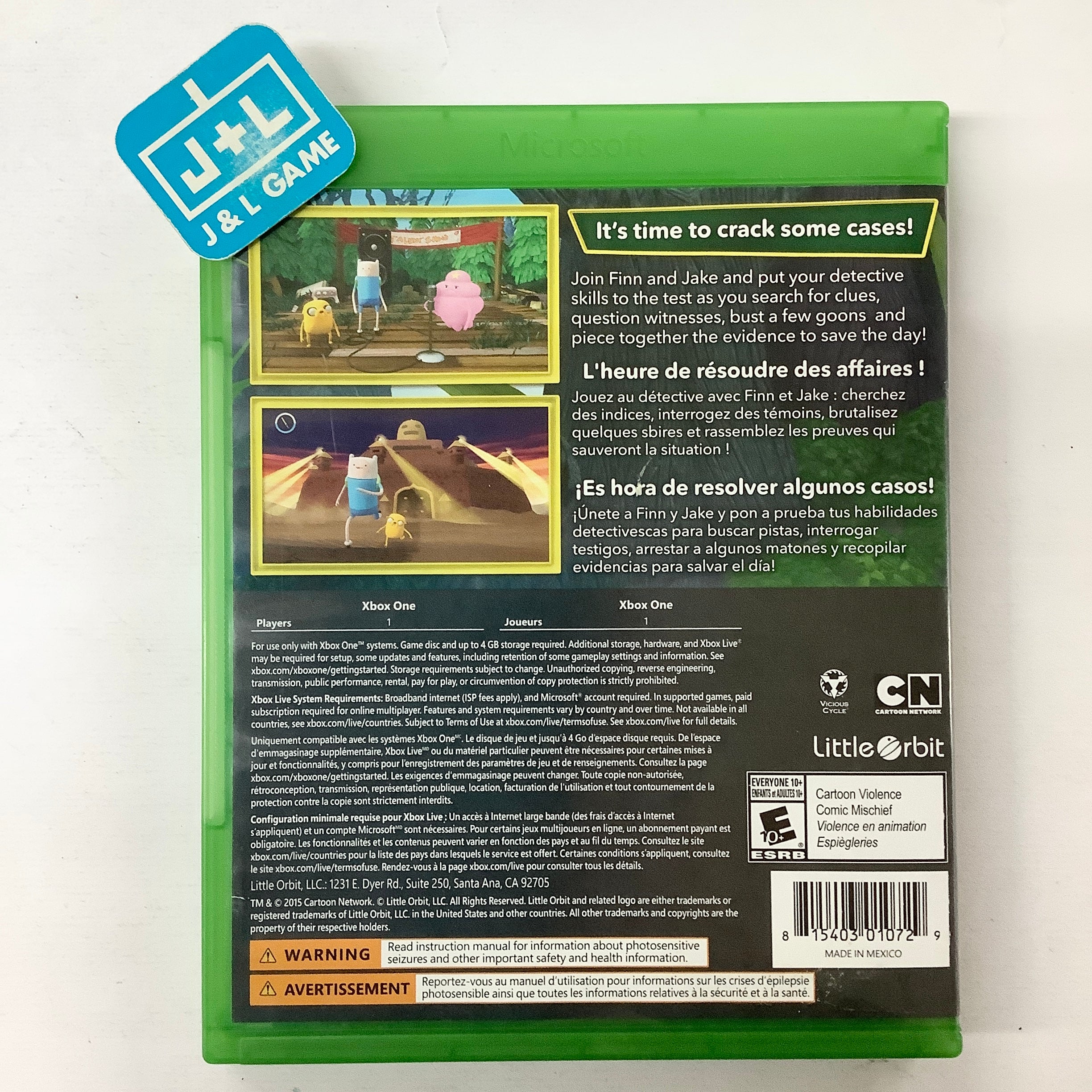 Adventure Time: Finn and Jake Investigations - (XB1) Xbox One [Pre-Owned] Video Games Little Orbit   