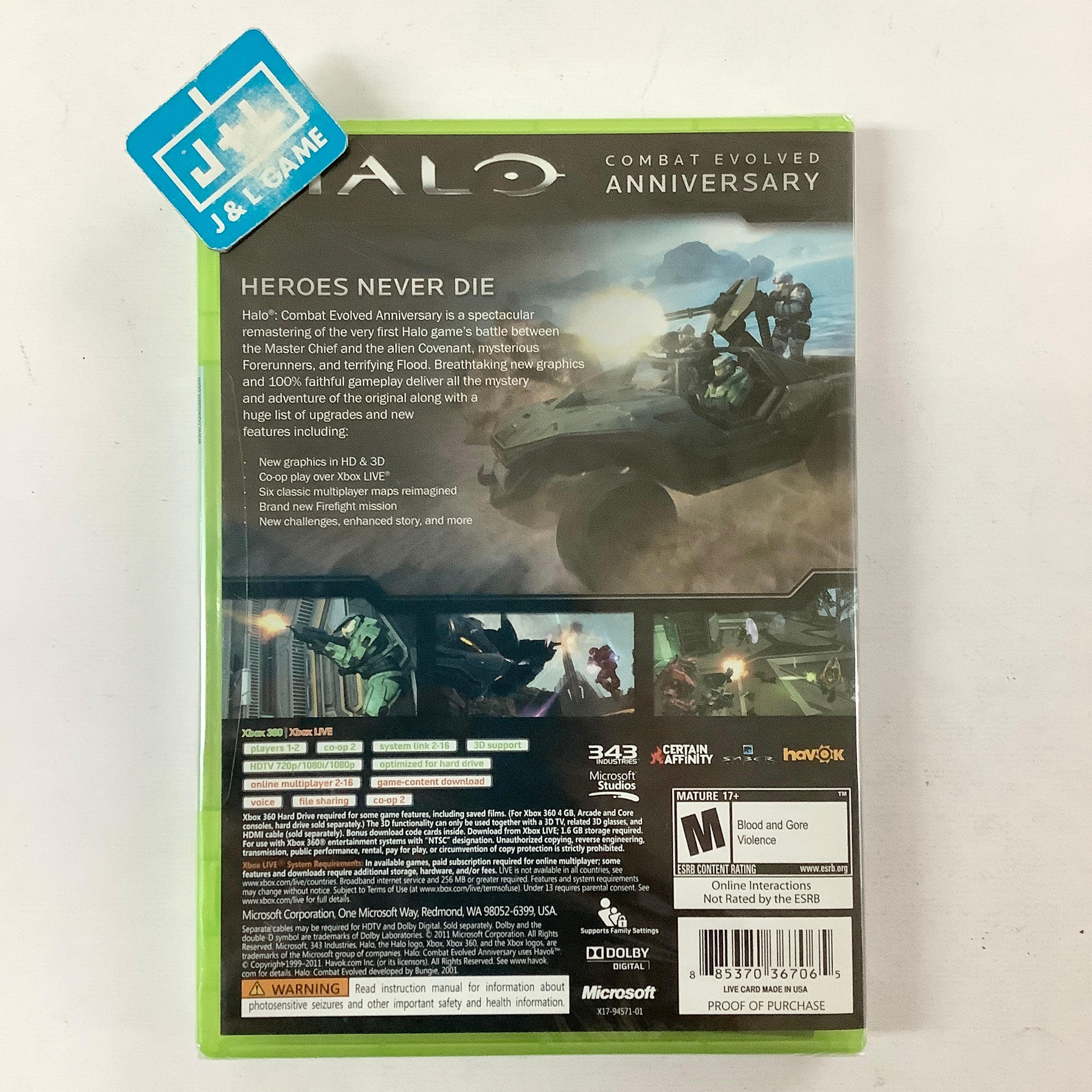 Halo: Combat Evolved Anniversary - Xbox 360 Video Games Microsoft   