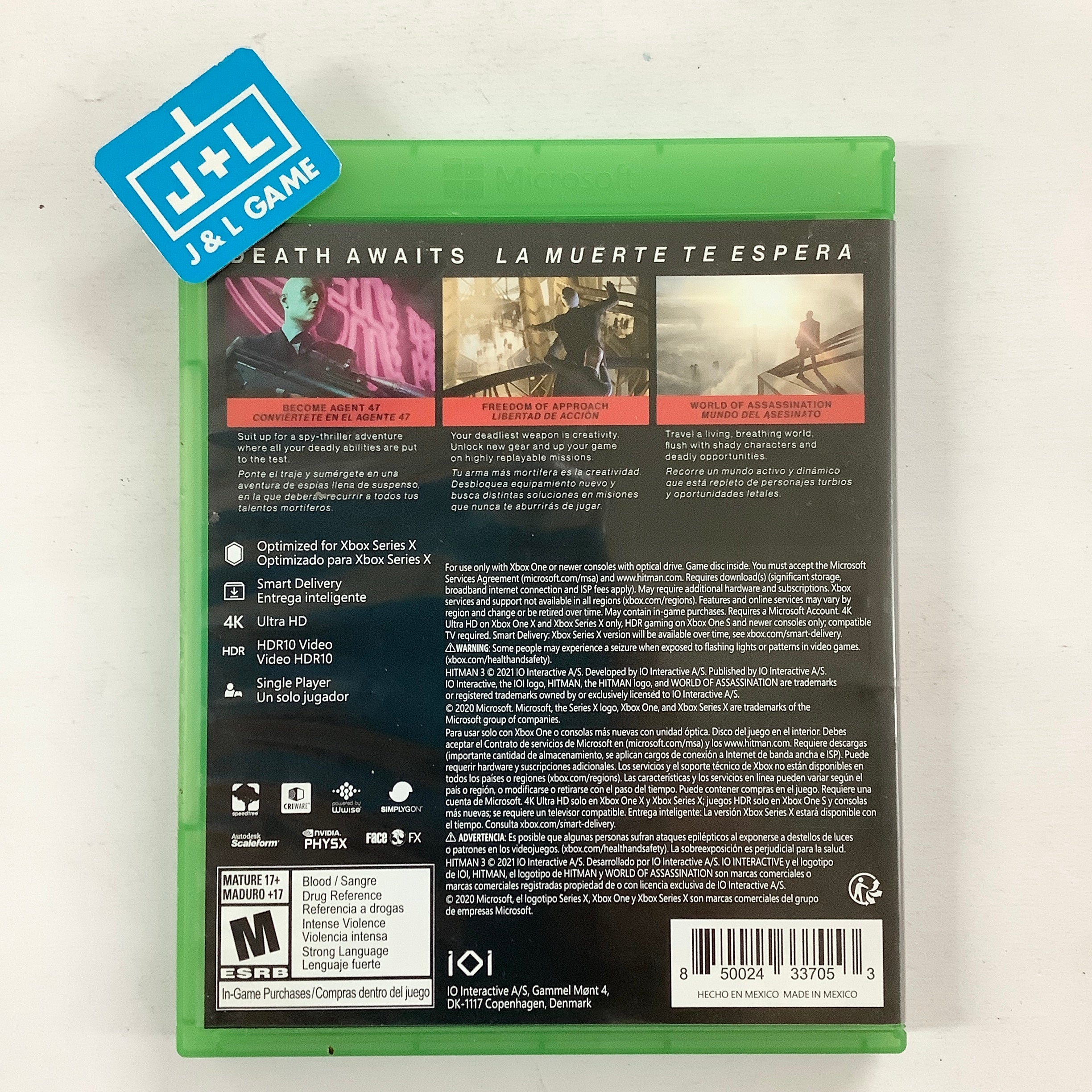 Hitman 3 - (XSX) Xbox Series X [Pre-Owned] Video Games IO Interactive A/S   