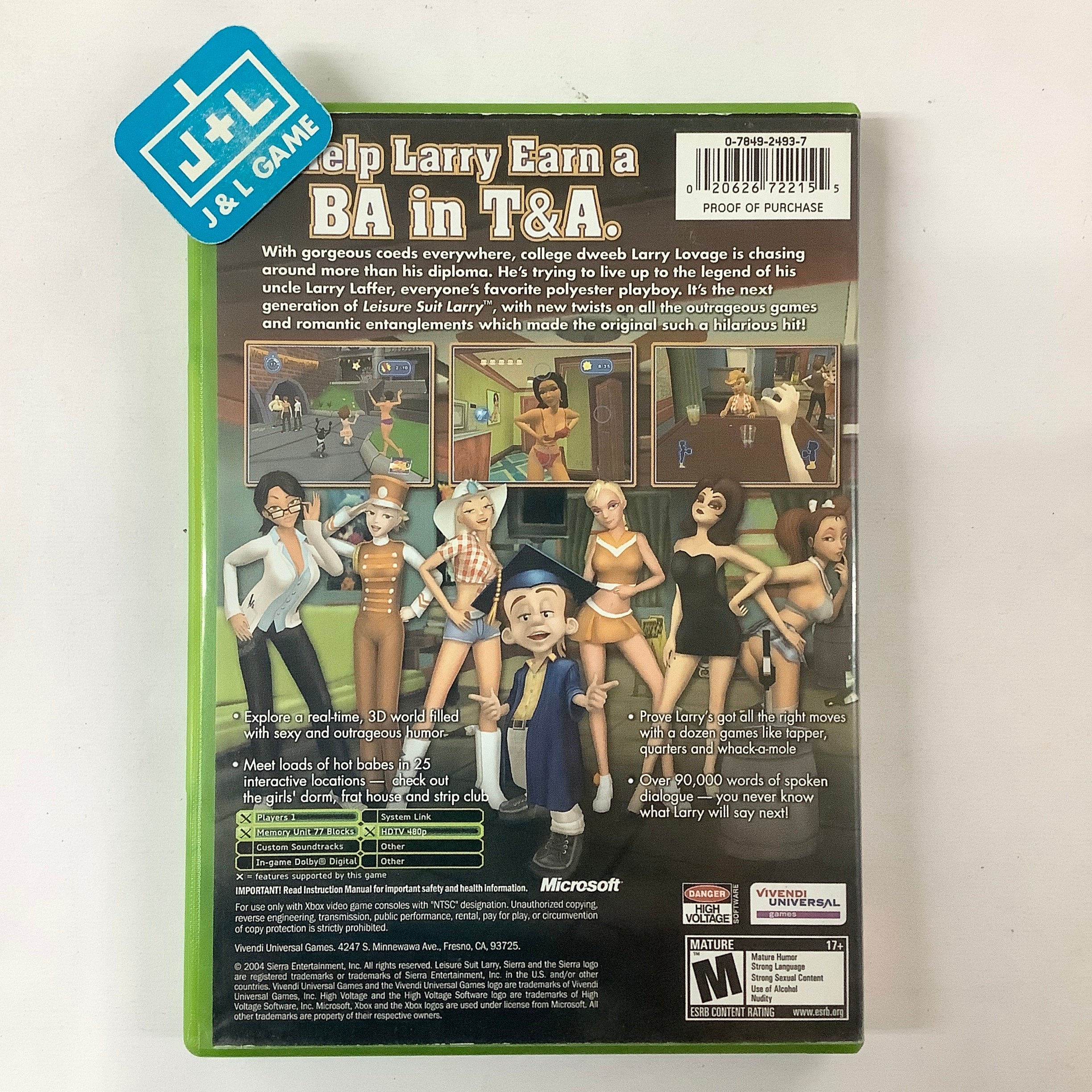 Leisure Suit Larry: Magna Cum Laude - (XB) Xbox [Pre-Owned] Video Games VU Games   