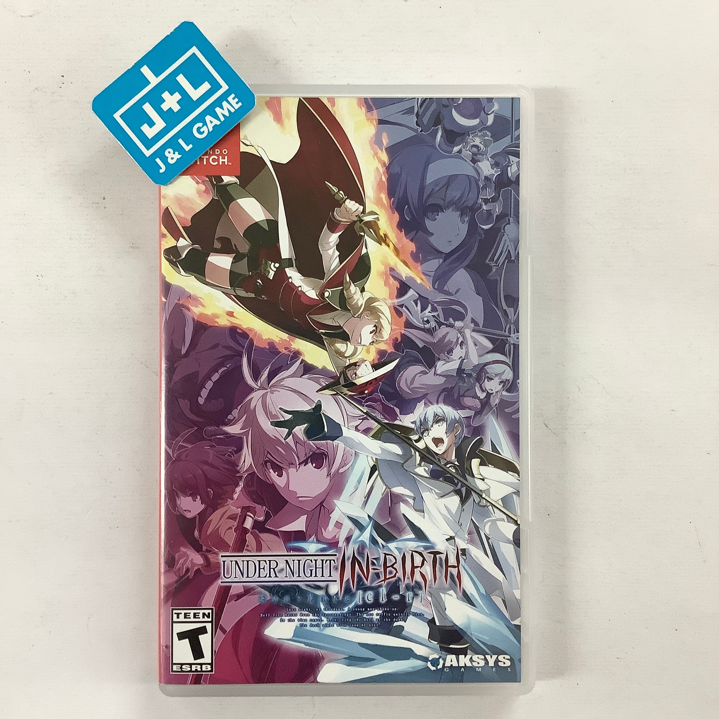 Under Night In-Birth Exe:Late[CL-R] - (NSW) Nintendo Switch [Pre-Owned] Video Games Aksys Games   