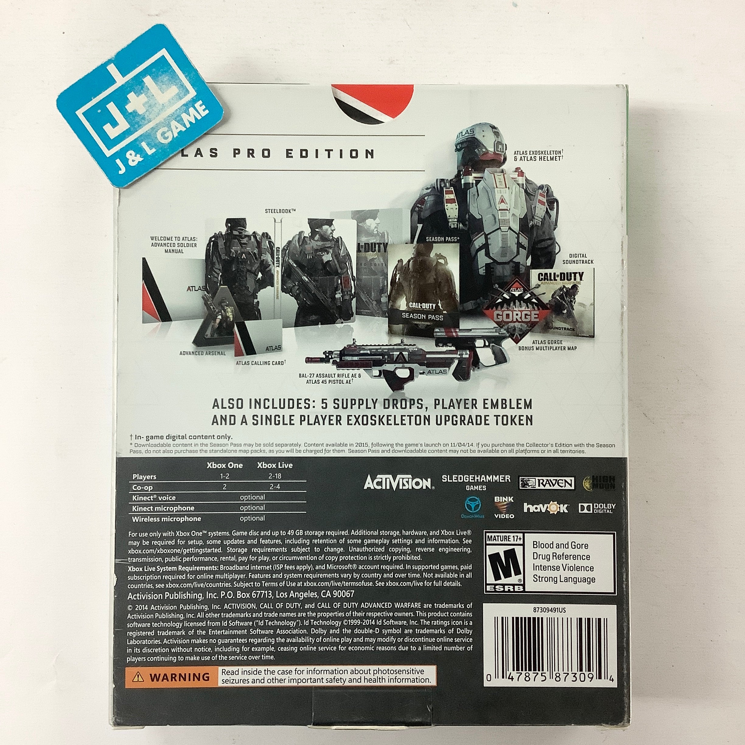 Call of Duty: Advanced Warfare (Atlas Pro Edition) - (XB1) Xbox One [Pre-Owned] Video Games Activision   