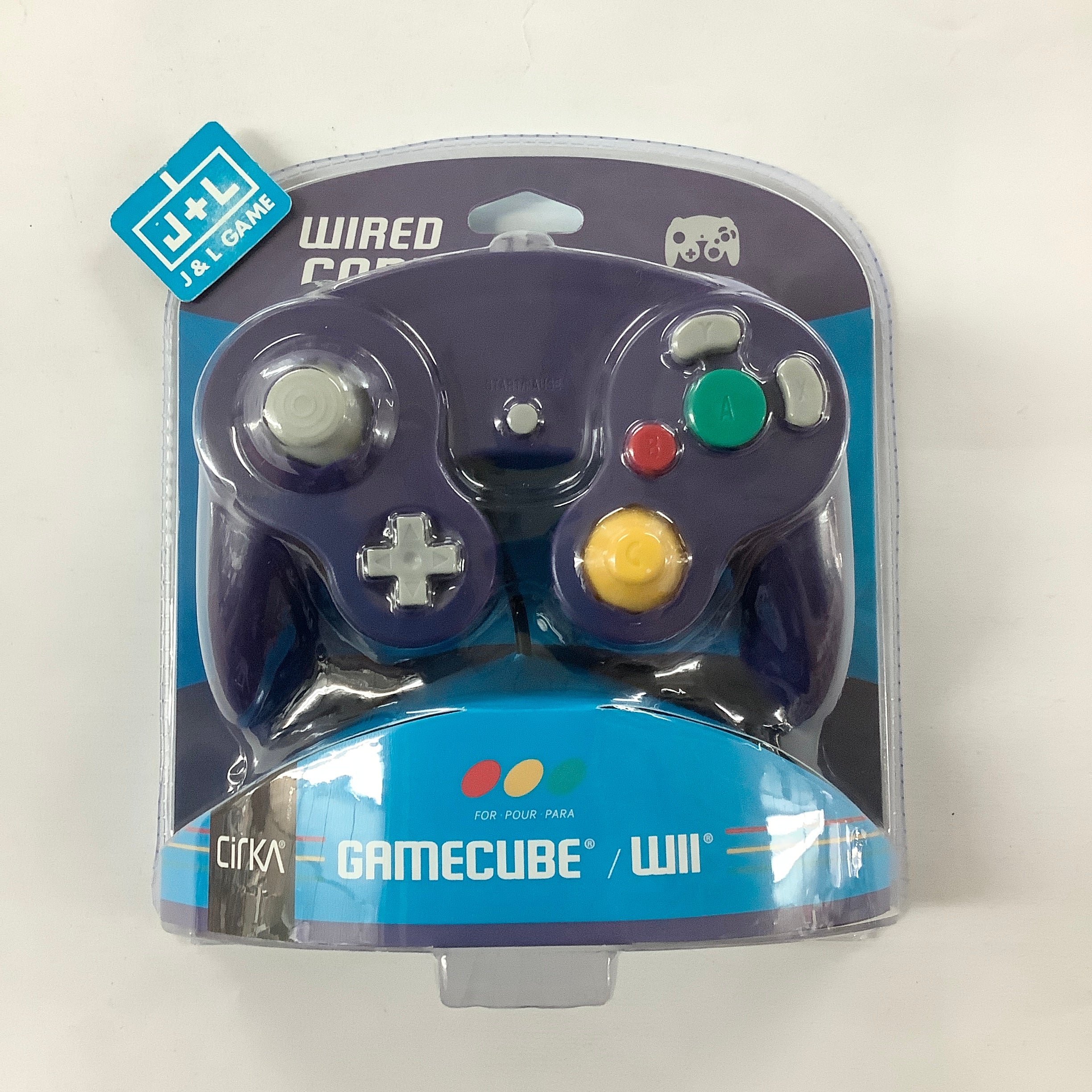 CirKa GameCube/Wii Wired Controller (Purple) - (GC) GameCube Accessories Cirka   