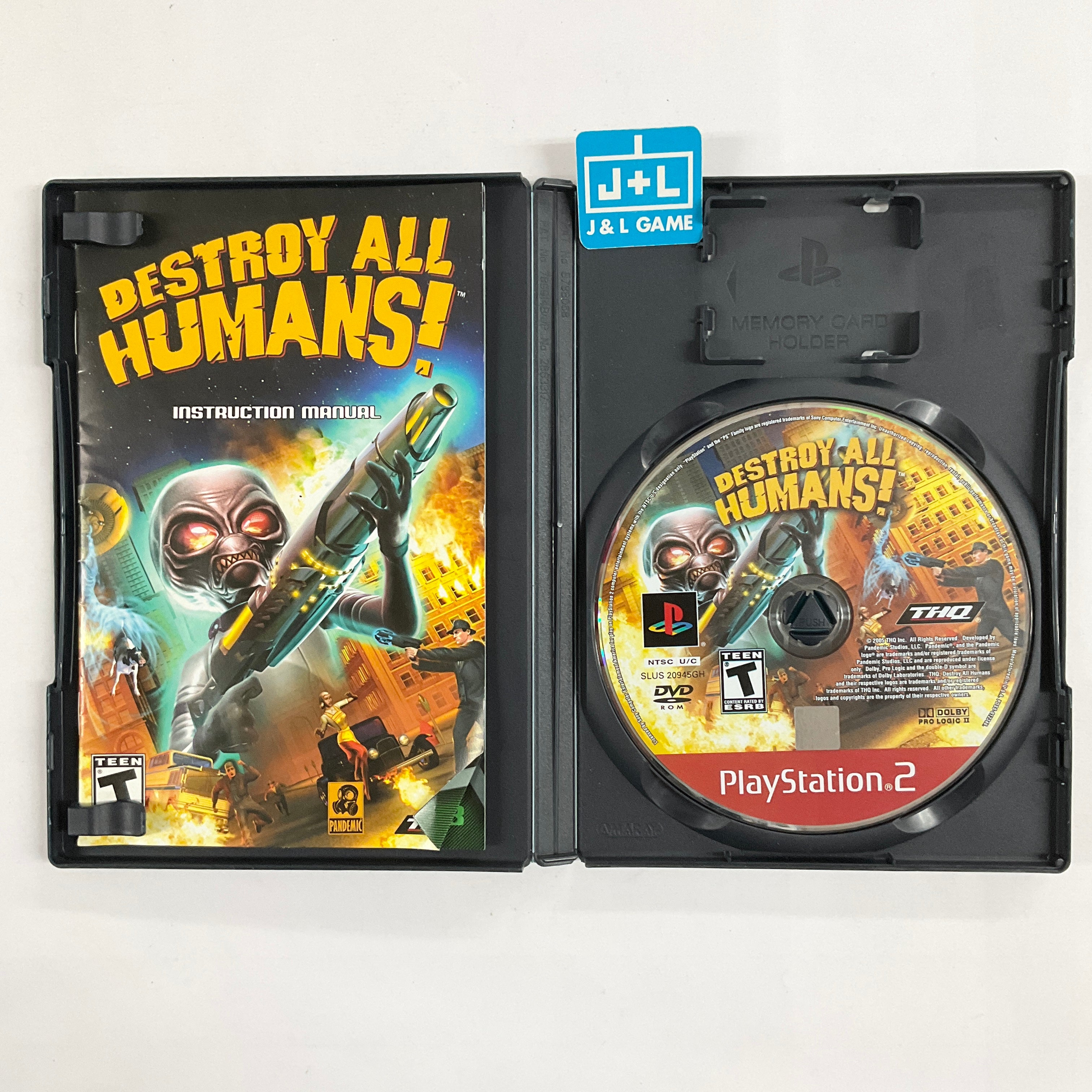 Destroy All Humans! (Greatest Hits) - (PS2) PlayStation 2 [Pre-Owned] Video Games THQ   