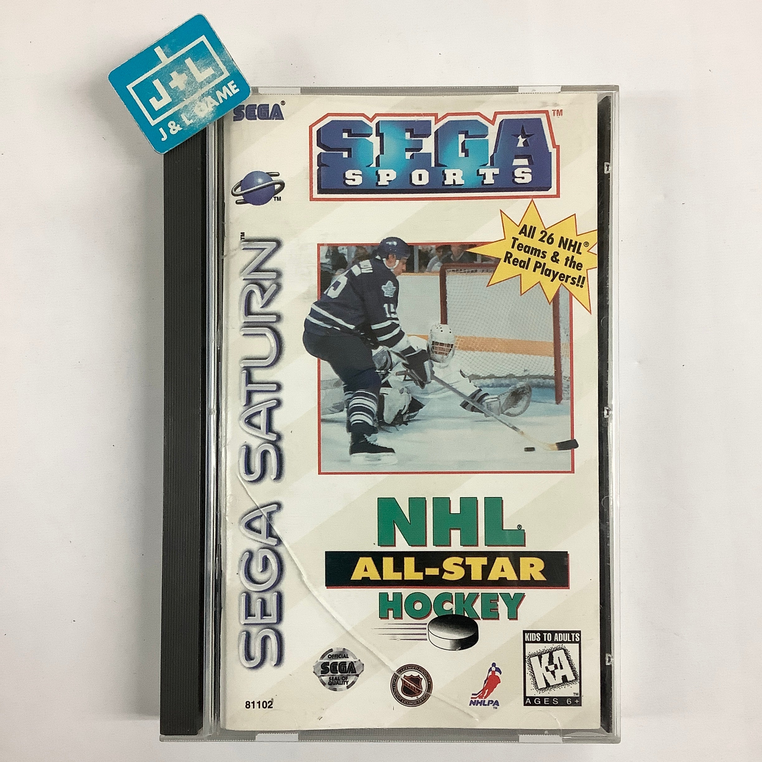 NHL All-Star Hockey - (SS) SEGA Saturn [Pre-Owned] Video Games Sega   