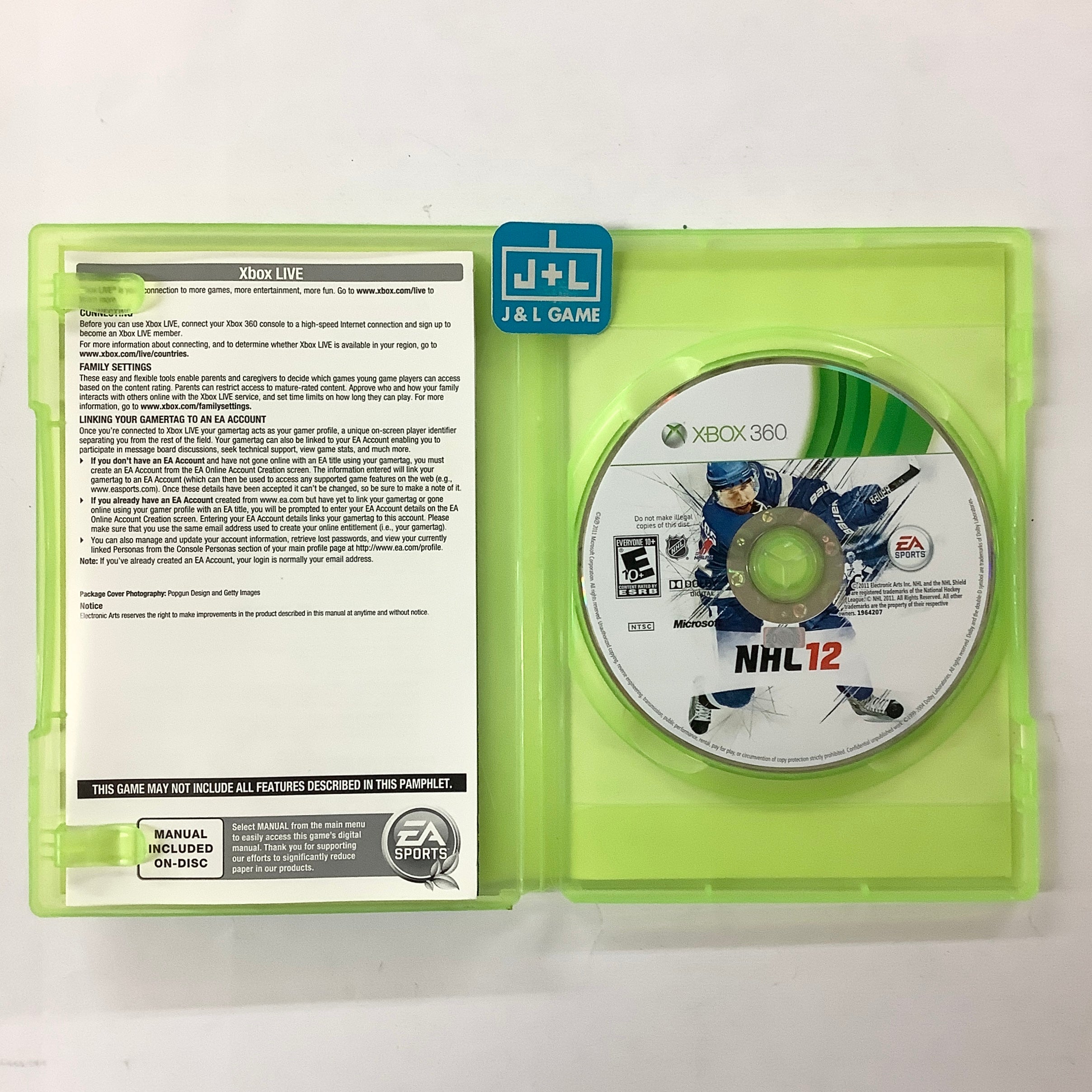 NHL 12 - Xbox 360 [Pre-Owned] Video Games Electronic Arts   