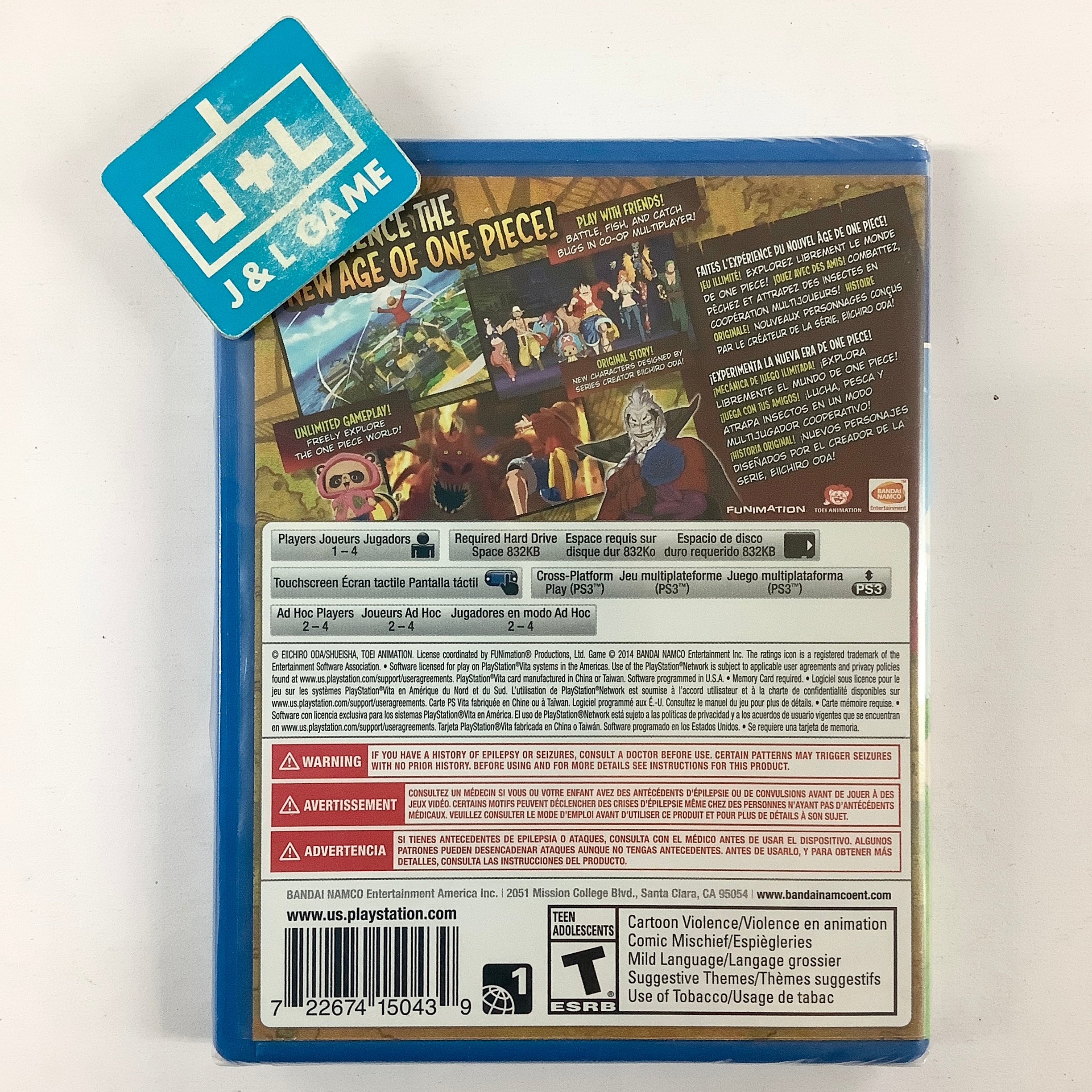 One Piece: Unlimited World Red - (PSV) PlayStation Vita Video Games Bandai Namco Games   