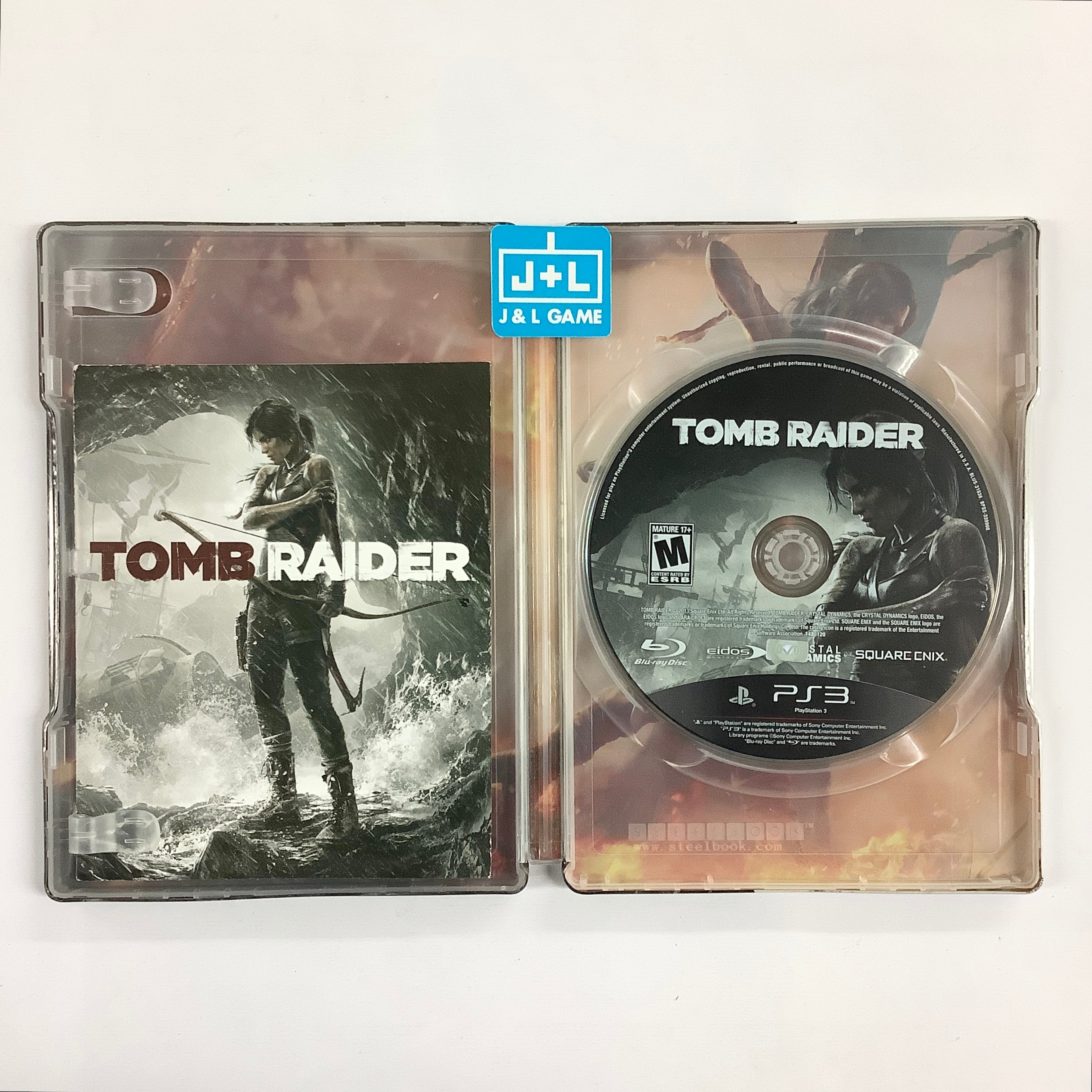 Tomb Raider (Steelbook Edition) - (PS3) PlayStation 3 [Pre-Owned] Video Games Square Enix   