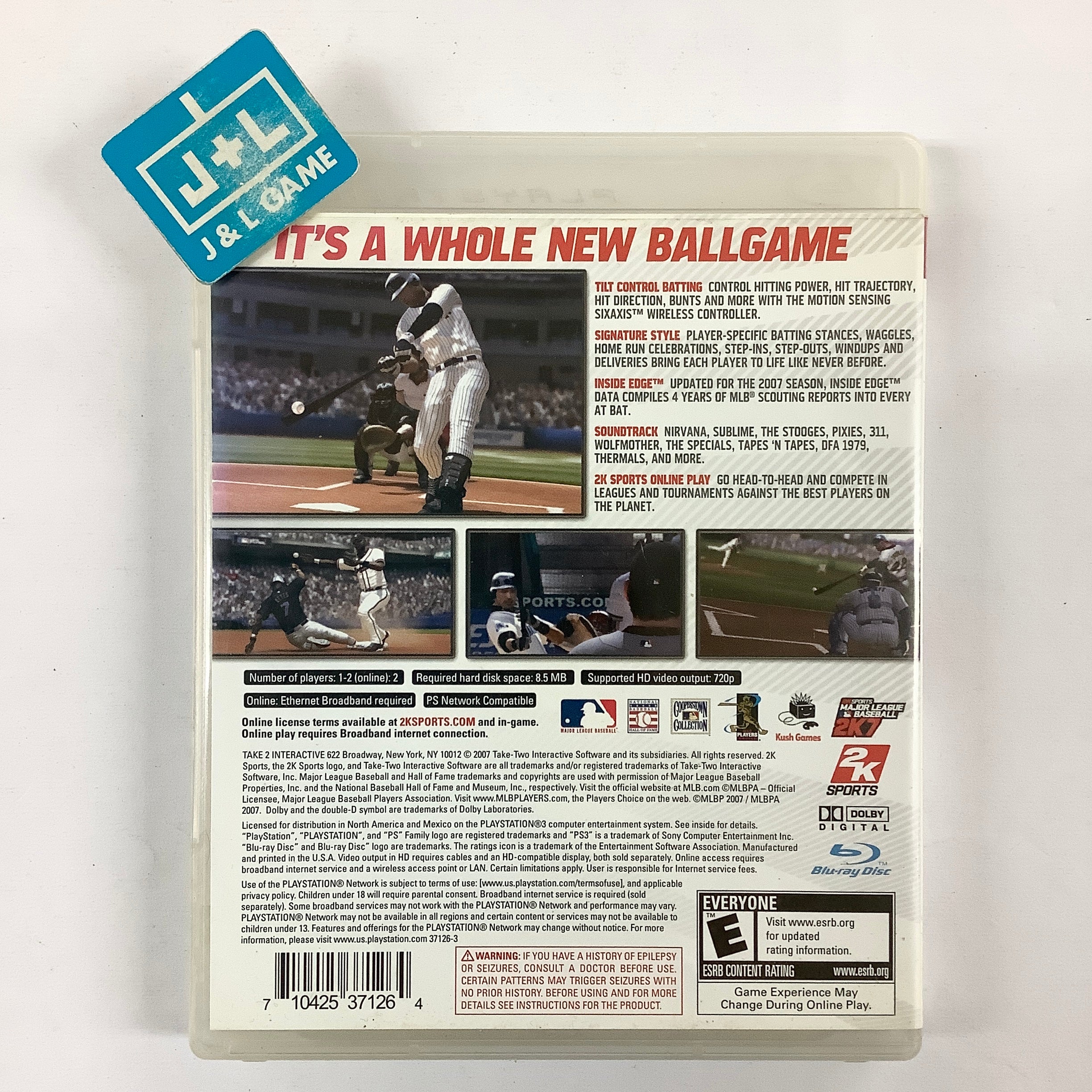 Major League Baseball 2K7 - (PS3) PlayStation 3 [Pre-Owned] Video Games 2K Sports   