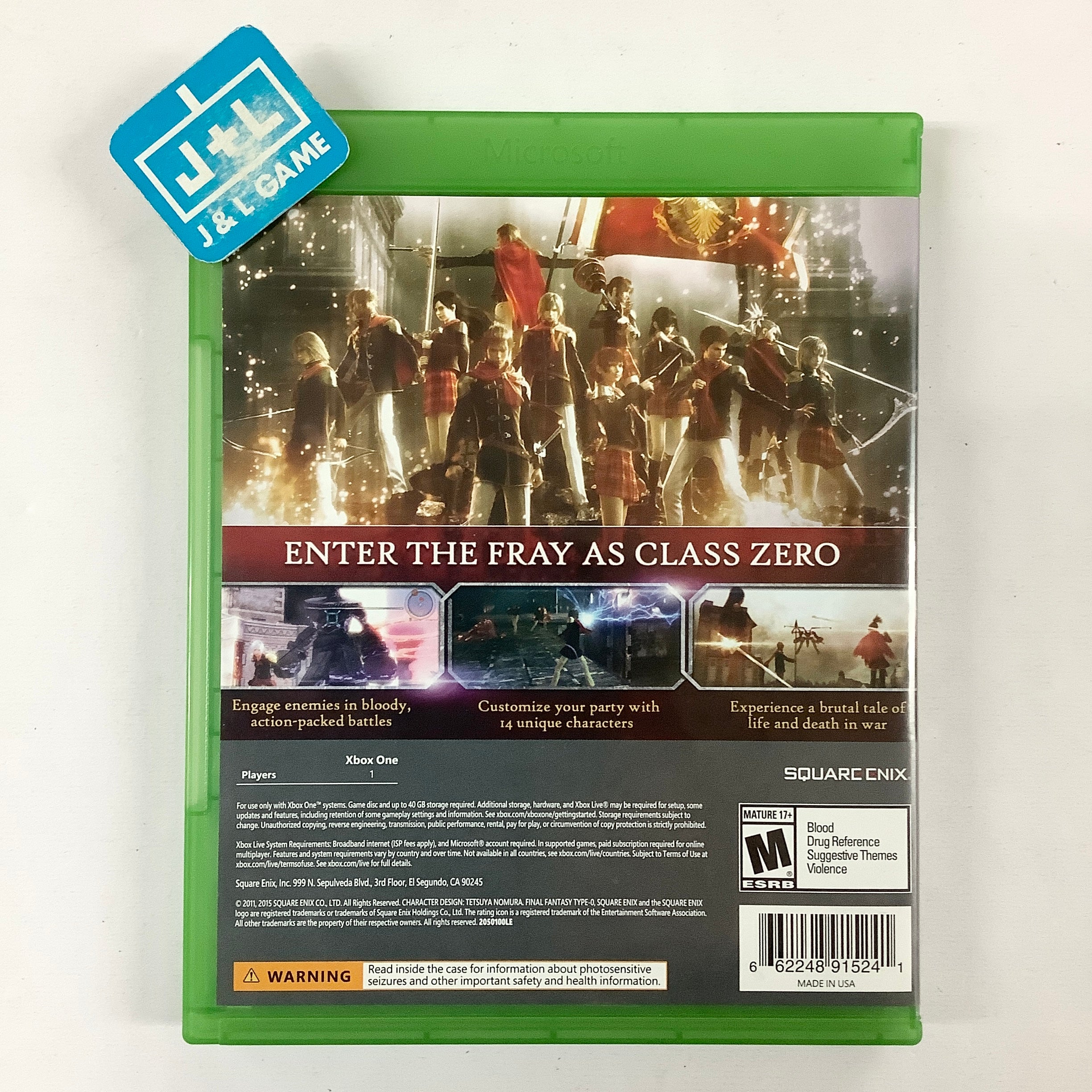 Final Fantasy Type-0 HD - (XB1) XBox One [Pre-Owned] Video Games Square Enix   