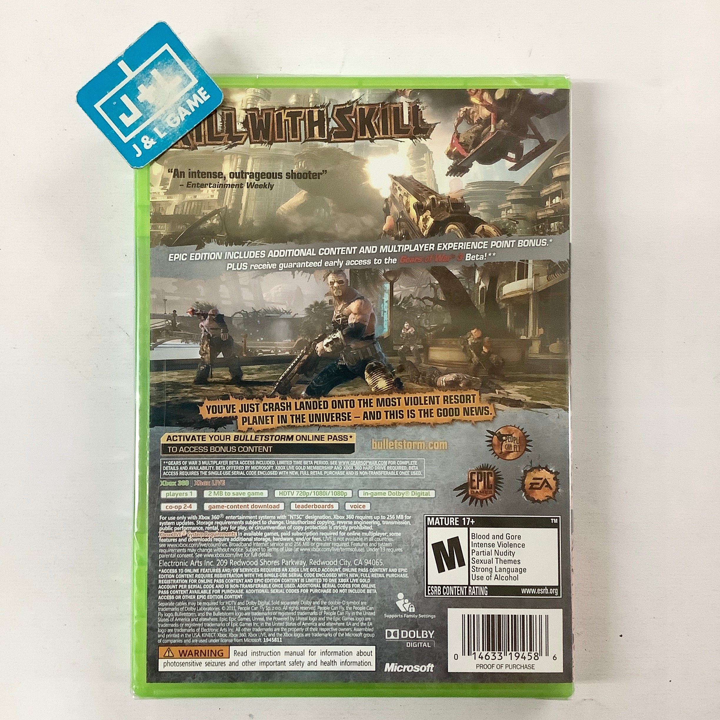 Bulletstorm (Epic Edition) - Xbox 360 Video Games Electronic Arts   
