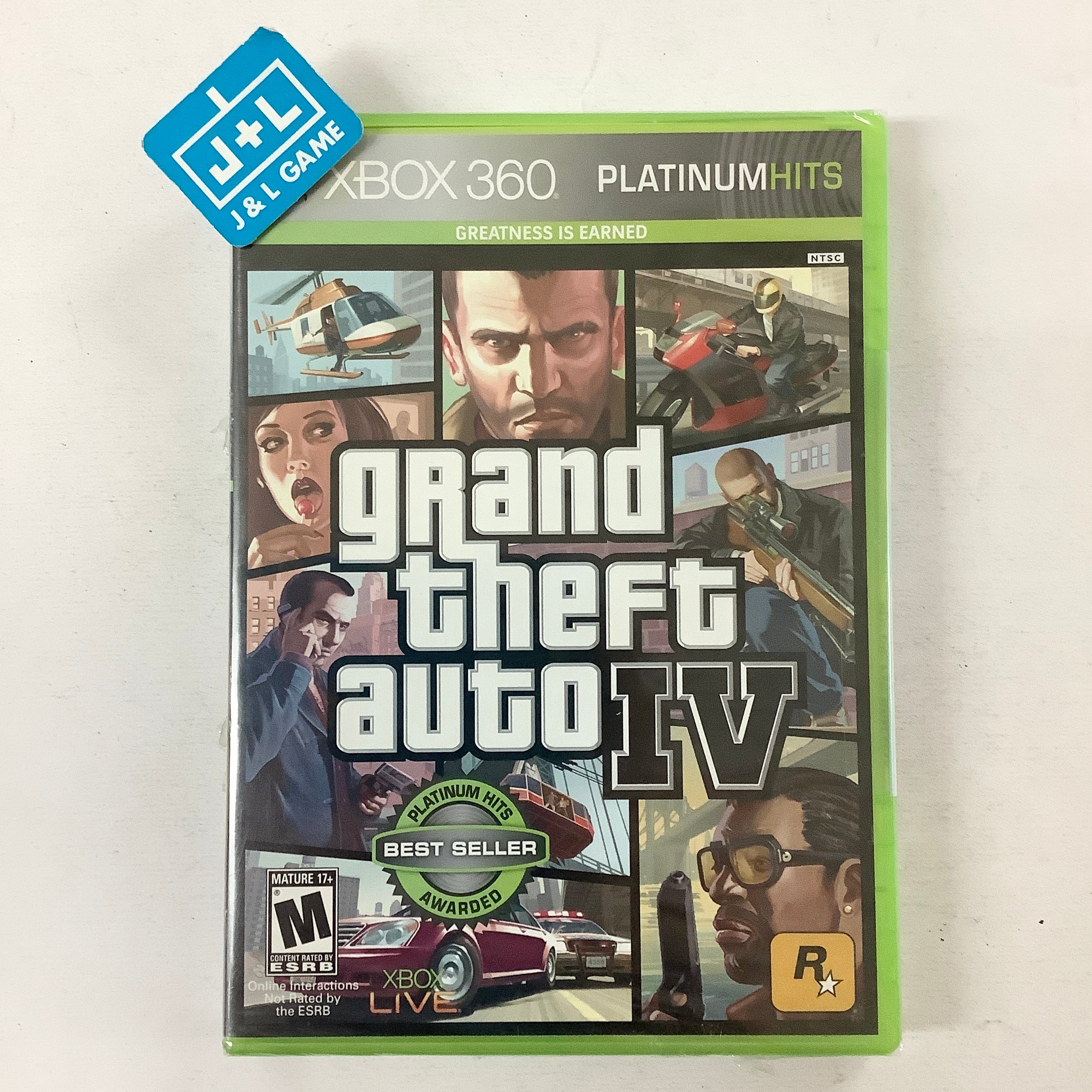 Grand Theft Auto IV (Platinum Hits) - Xbox 360 | J&L Game