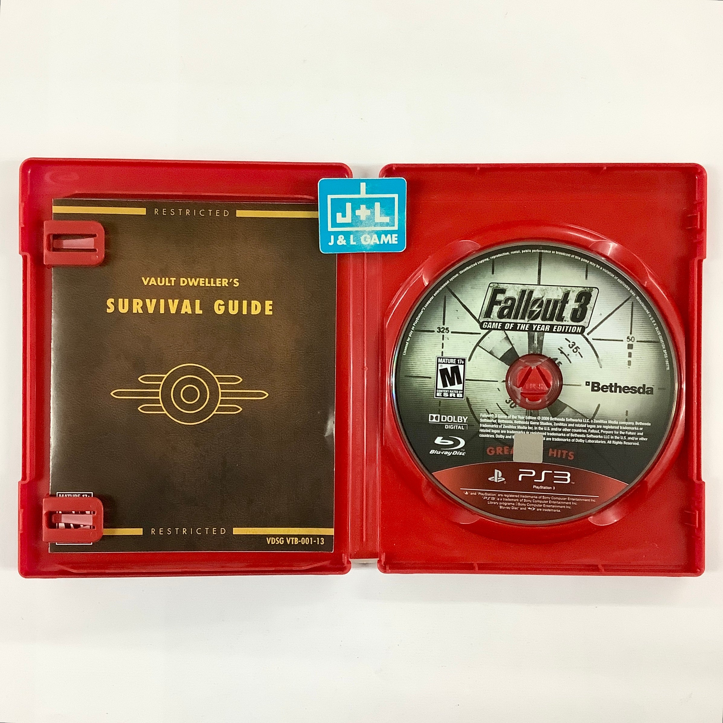 Fallout 3: Game of the Year Edition (Greatest Hits) (GameStop Exclusive) - (PS3) PlayStation 3 [Pre-Owned] Video Games Bethesda Softworks   