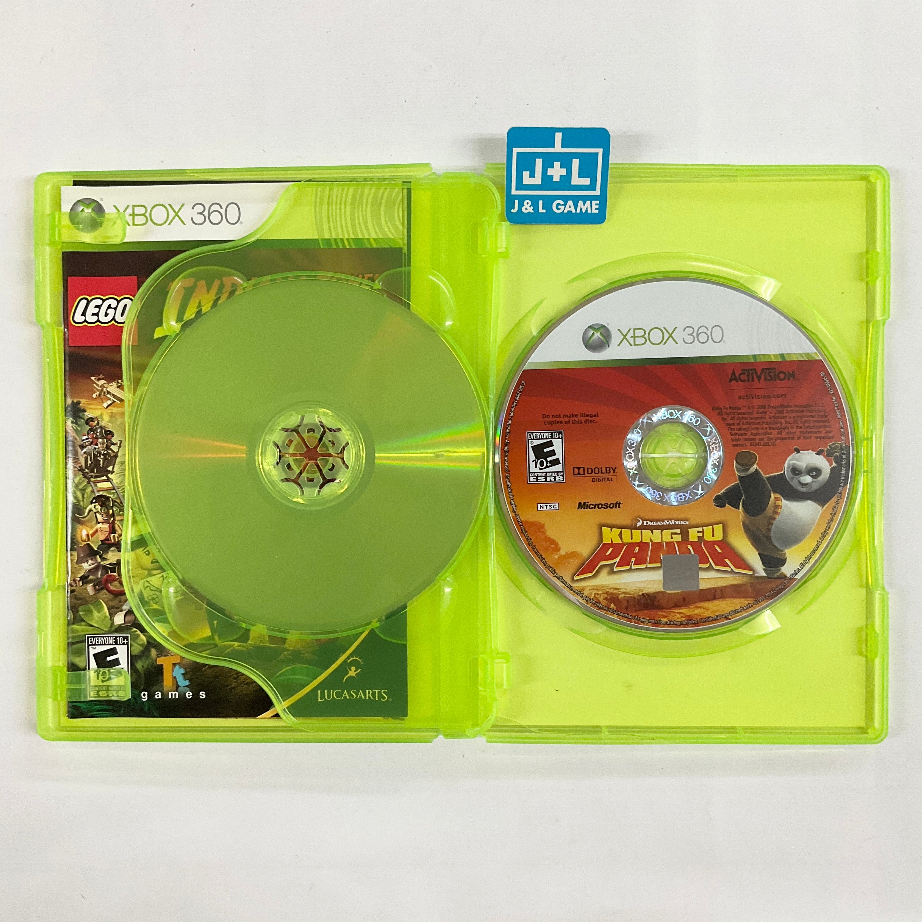 LEGO Indiana Jones: The Original Adventures / DreamWorks Kung Fu Panda - Xbox 360 [Pre-Owned] Video Games Microsoft Game Studios   