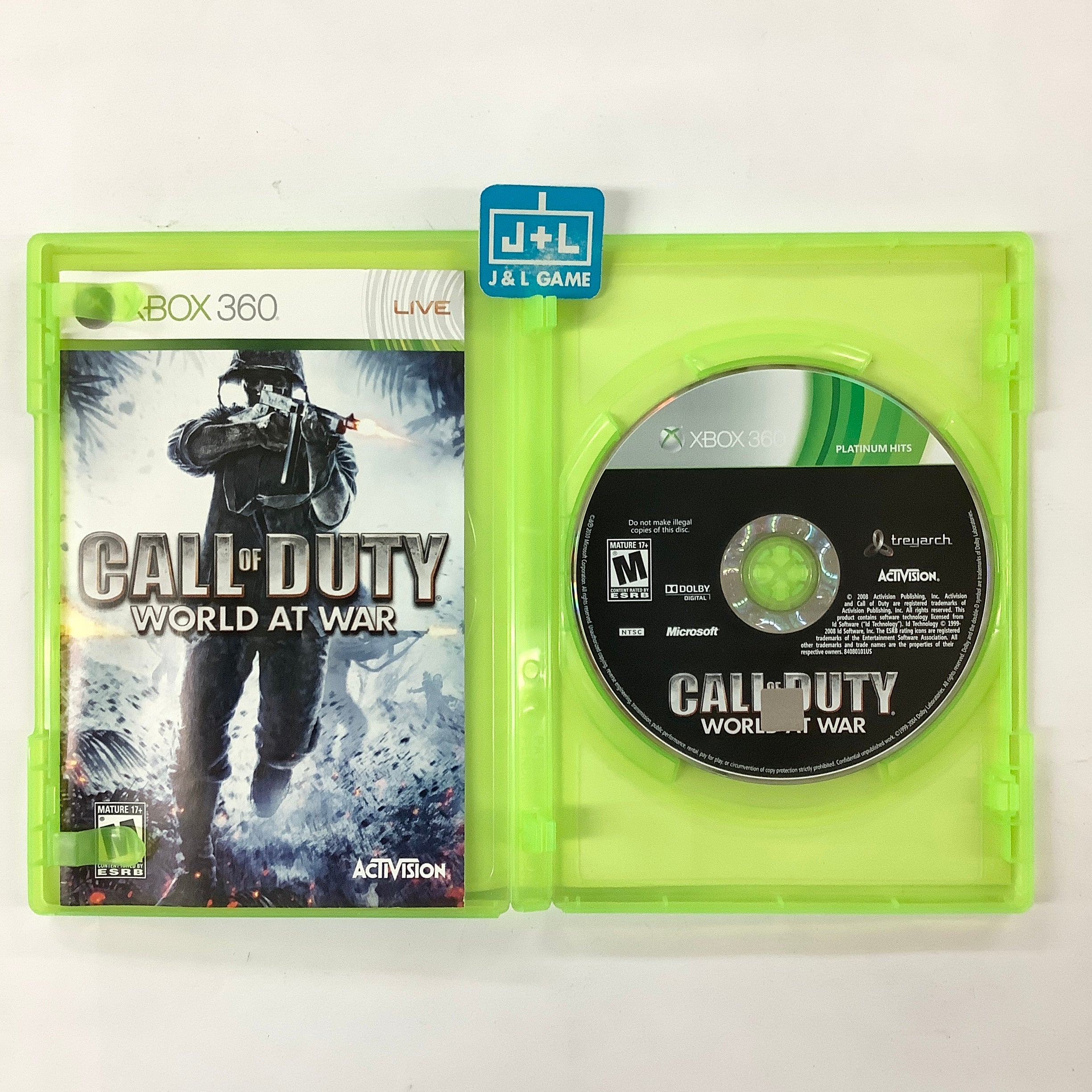 Call of Duty: World at War (Platinum Hits) - Xbox 360 [Pre-Owned] Video Games ACTIVISION   