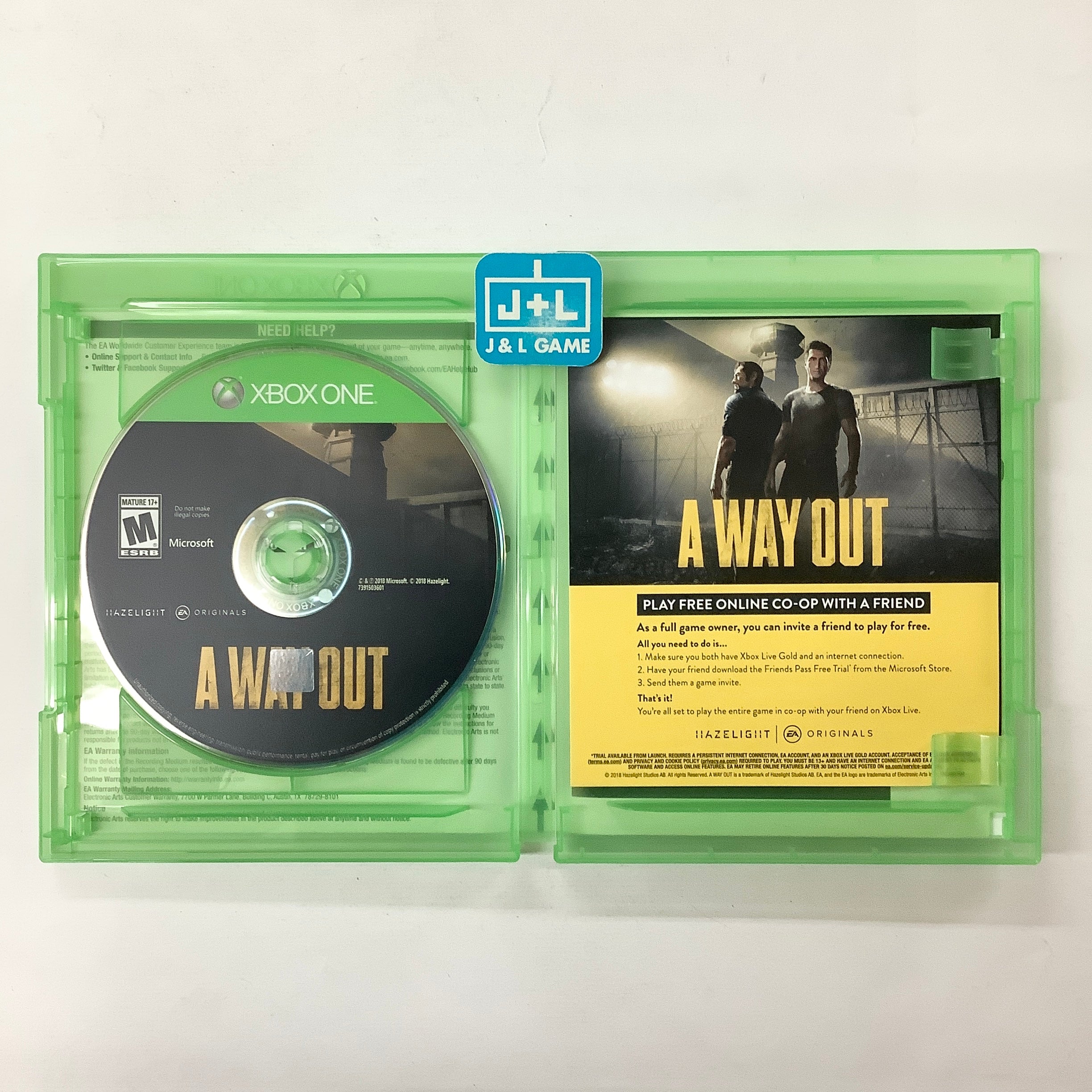 A Way Out - (XB1) Xbox One [Pre-Owned] Video Games Electronic Arts   