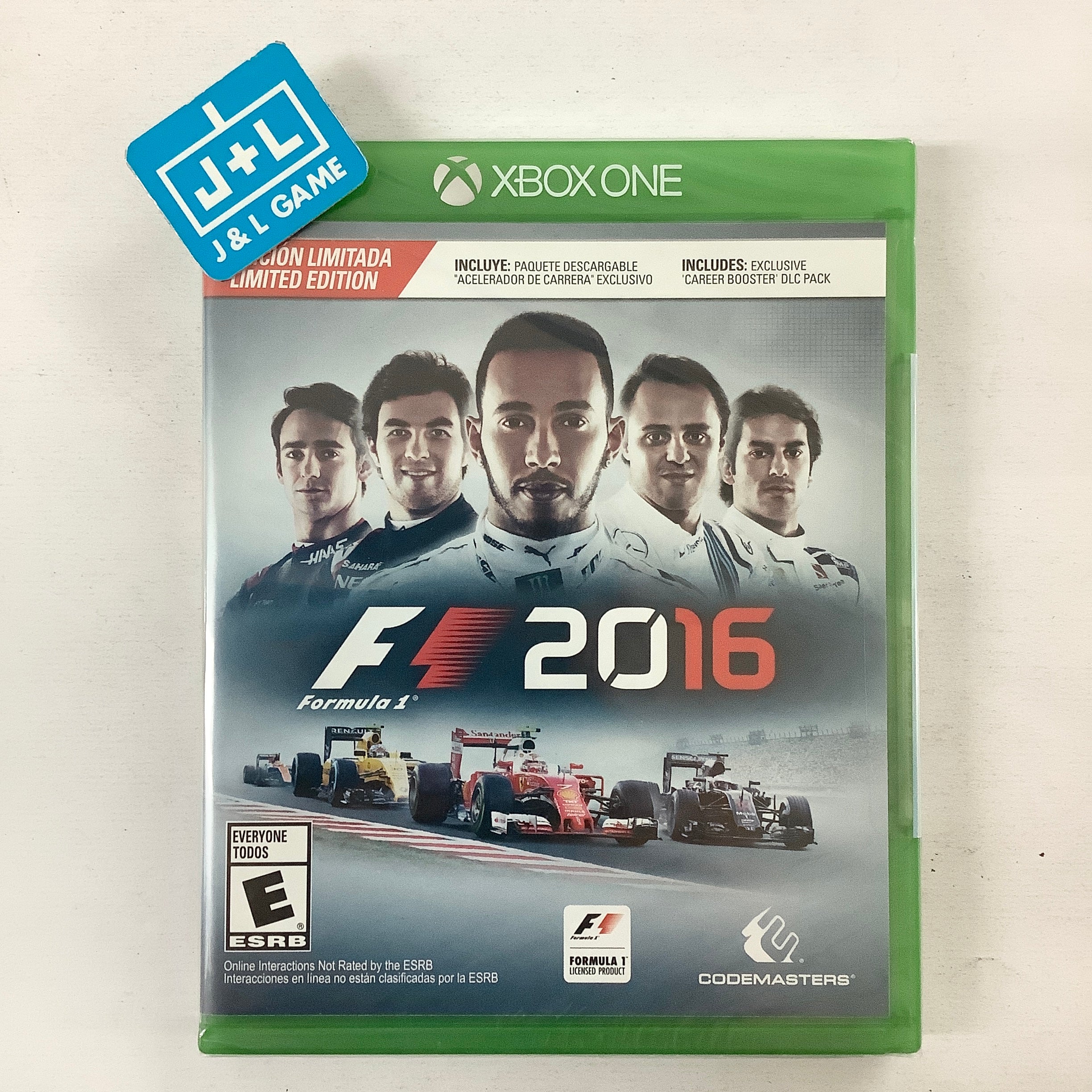 F1 2016 (初回生産限定特典キャリアブースターパック 同梱) - XboxOne F1 2016 (Limited Edition) - (XB1) Xbox One | J&L Game