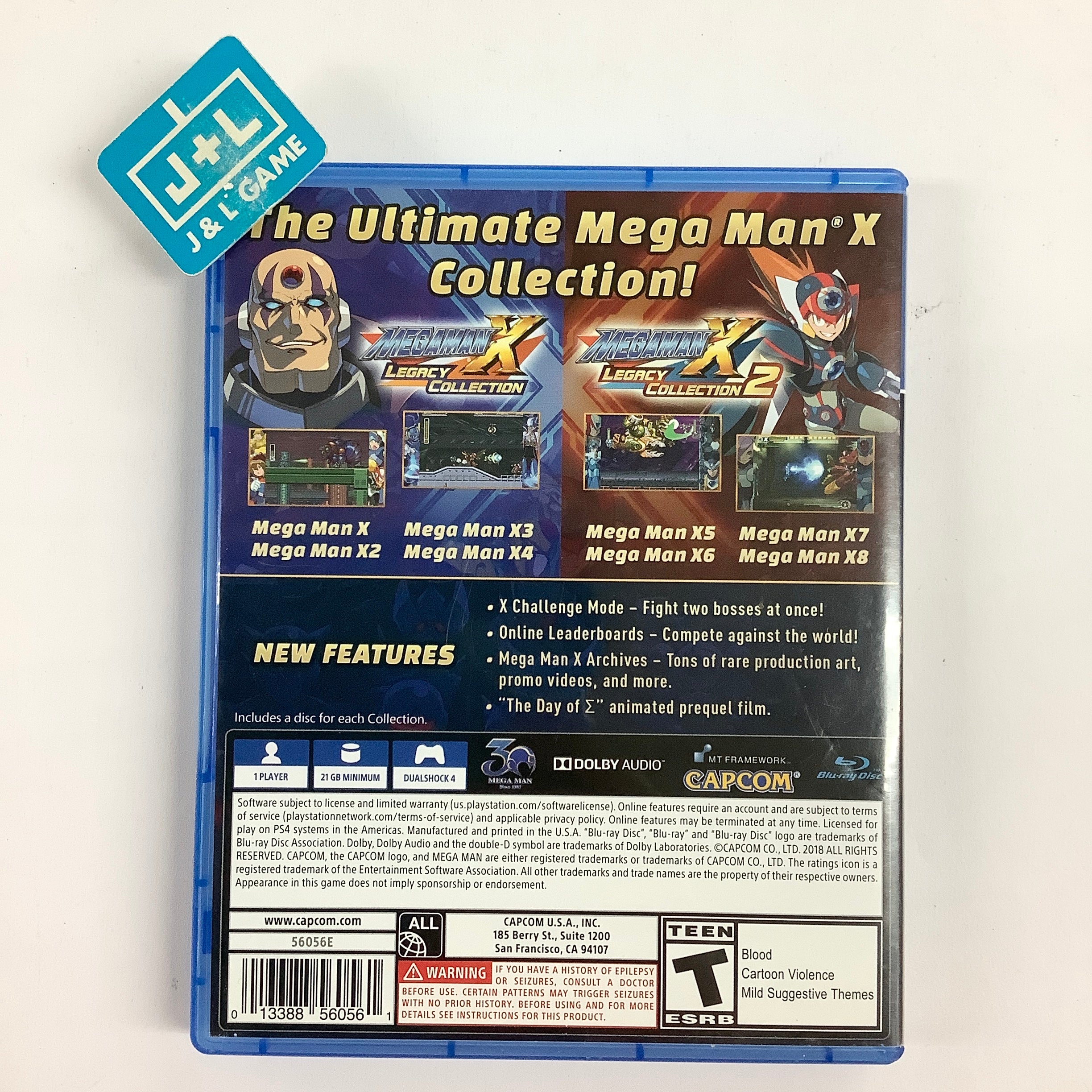 Mega Man X Legacy Collection 1+2 - (PS4)  PlayStation 4 [Pre-Owned] Video Games Capcom   