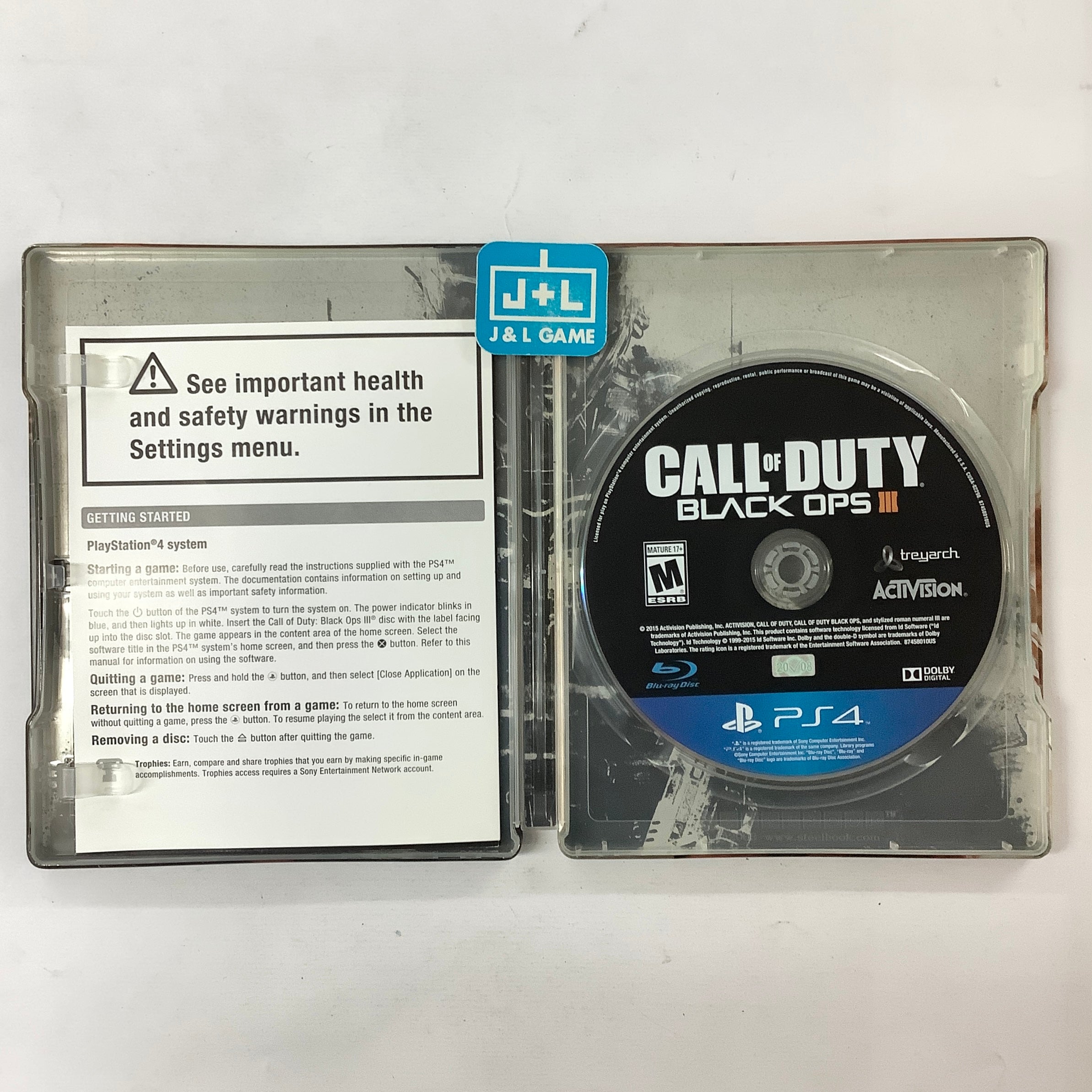 Call of Duty: Black Ops III (Hardened Edition) - (PS4) PlayStation 4 [Pre-Owned] Video Games Activision   