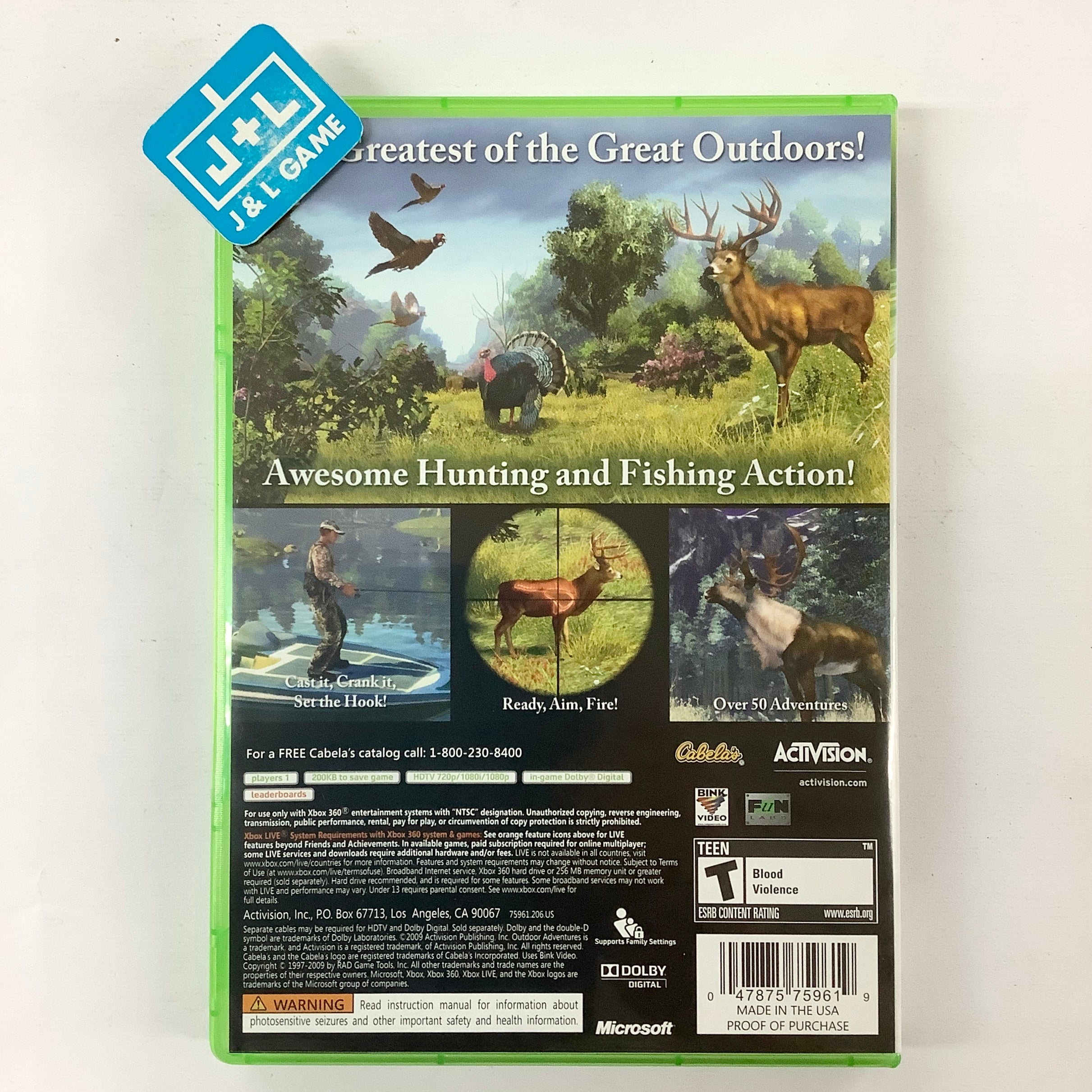 Cabela's Outdoor Adventures - Xbox 360 [Pre-Owned] Video Games Activision   