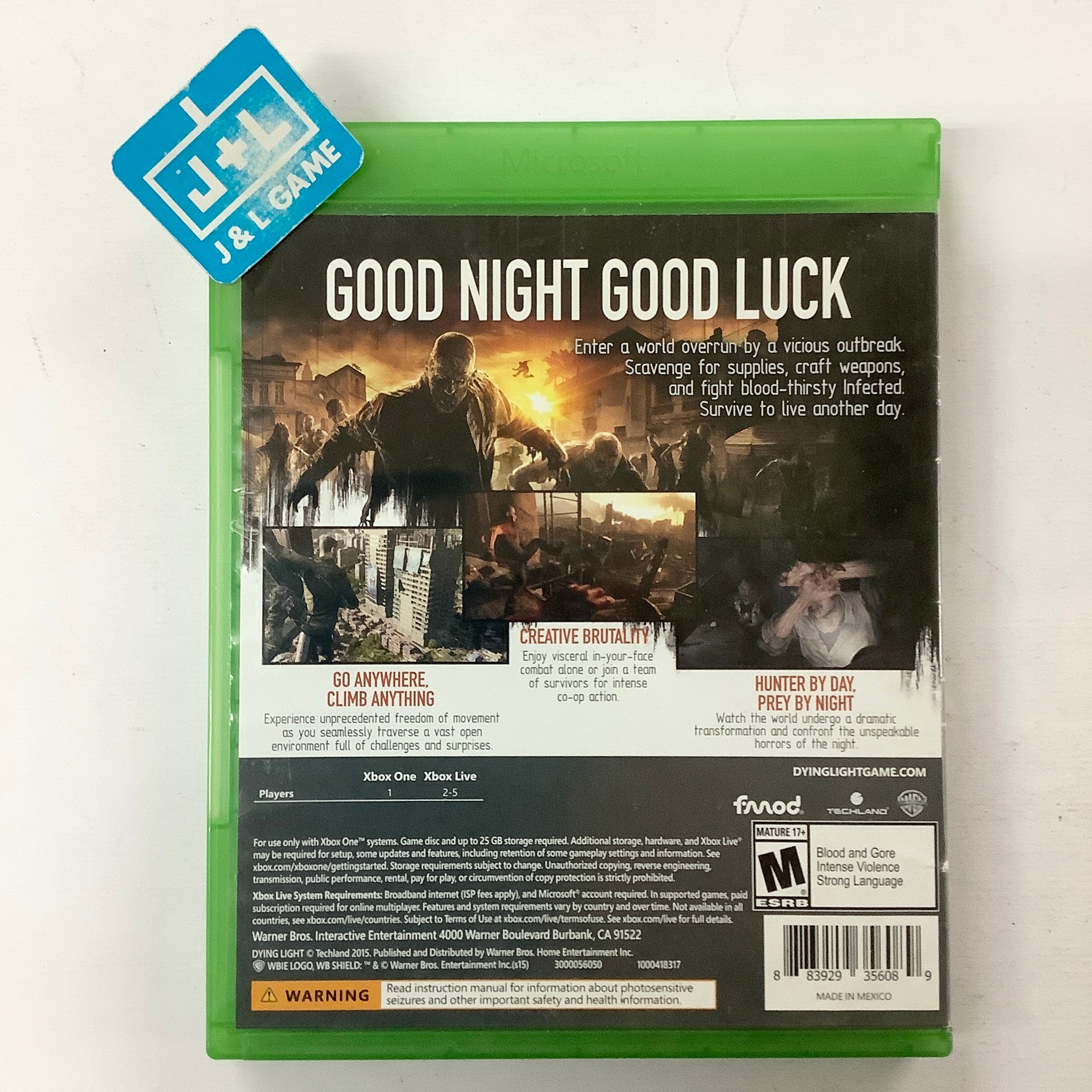 Dying Light - (XB1) Xbox One [Pre-Owned] Video Games Warner Bros. Interactive Entertainment   