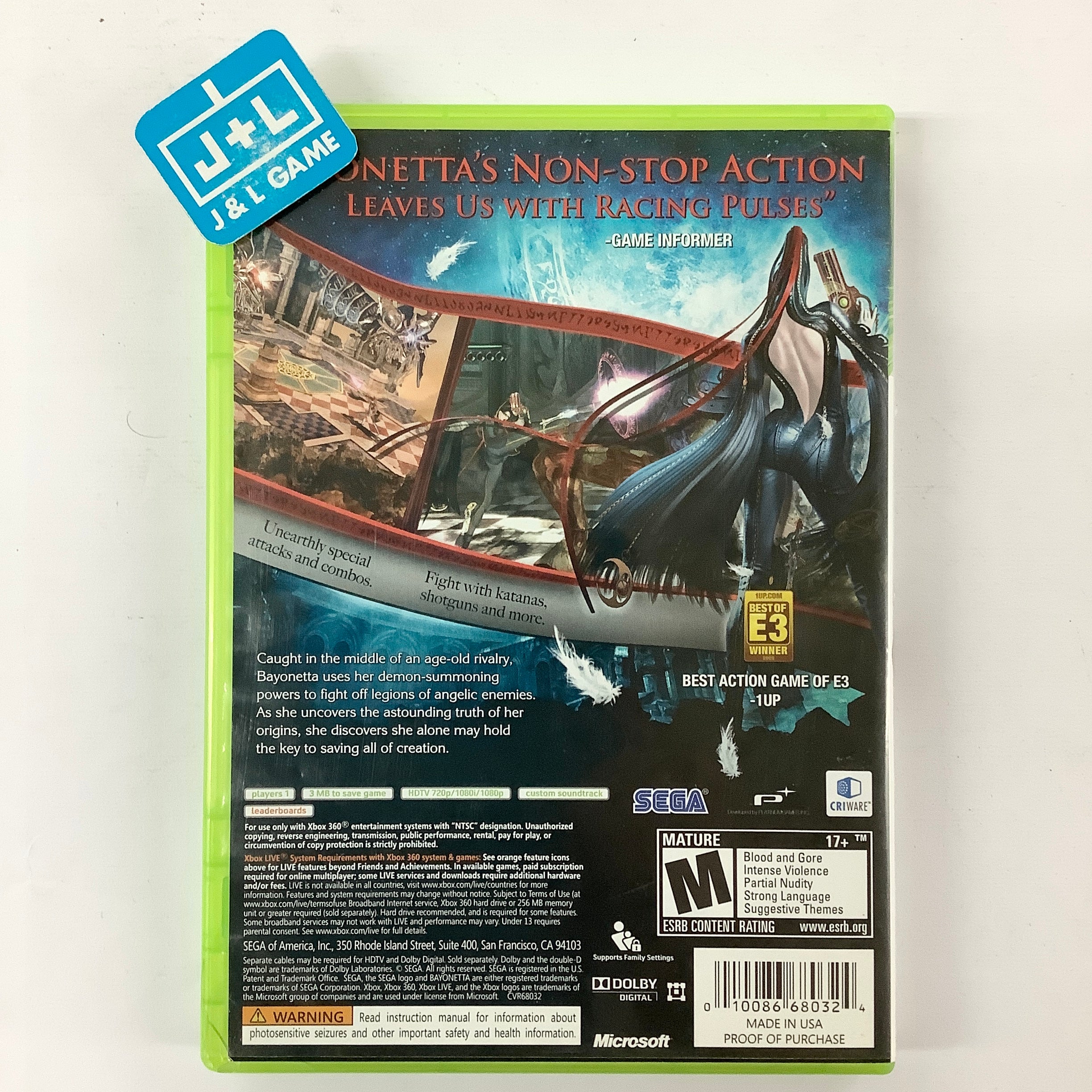 Bayonetta - Xbox 360 [Pre-Owned] Video Games Sega   
