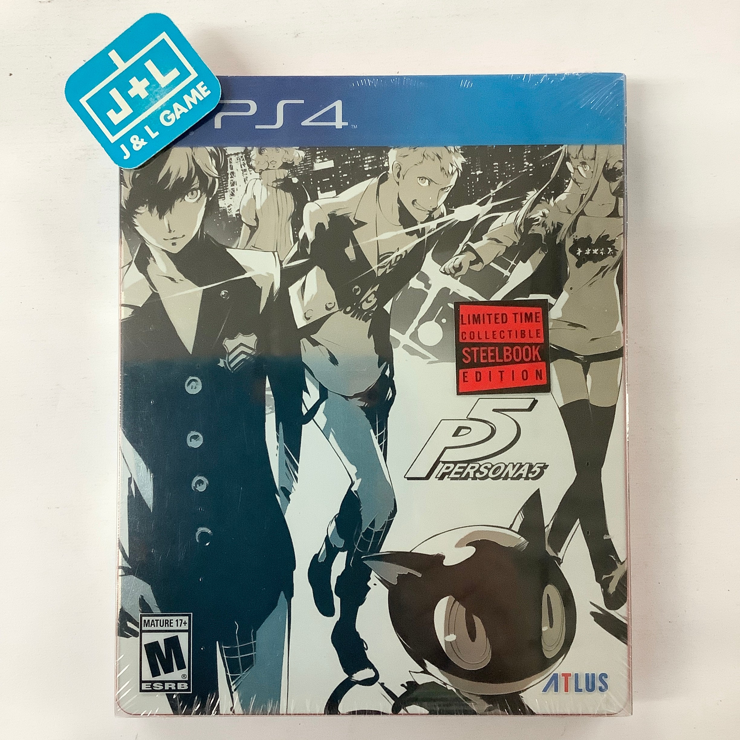 Persona 5 (Steelbook Edition) - (PS4) PlayStation 4 Video Games Atlus