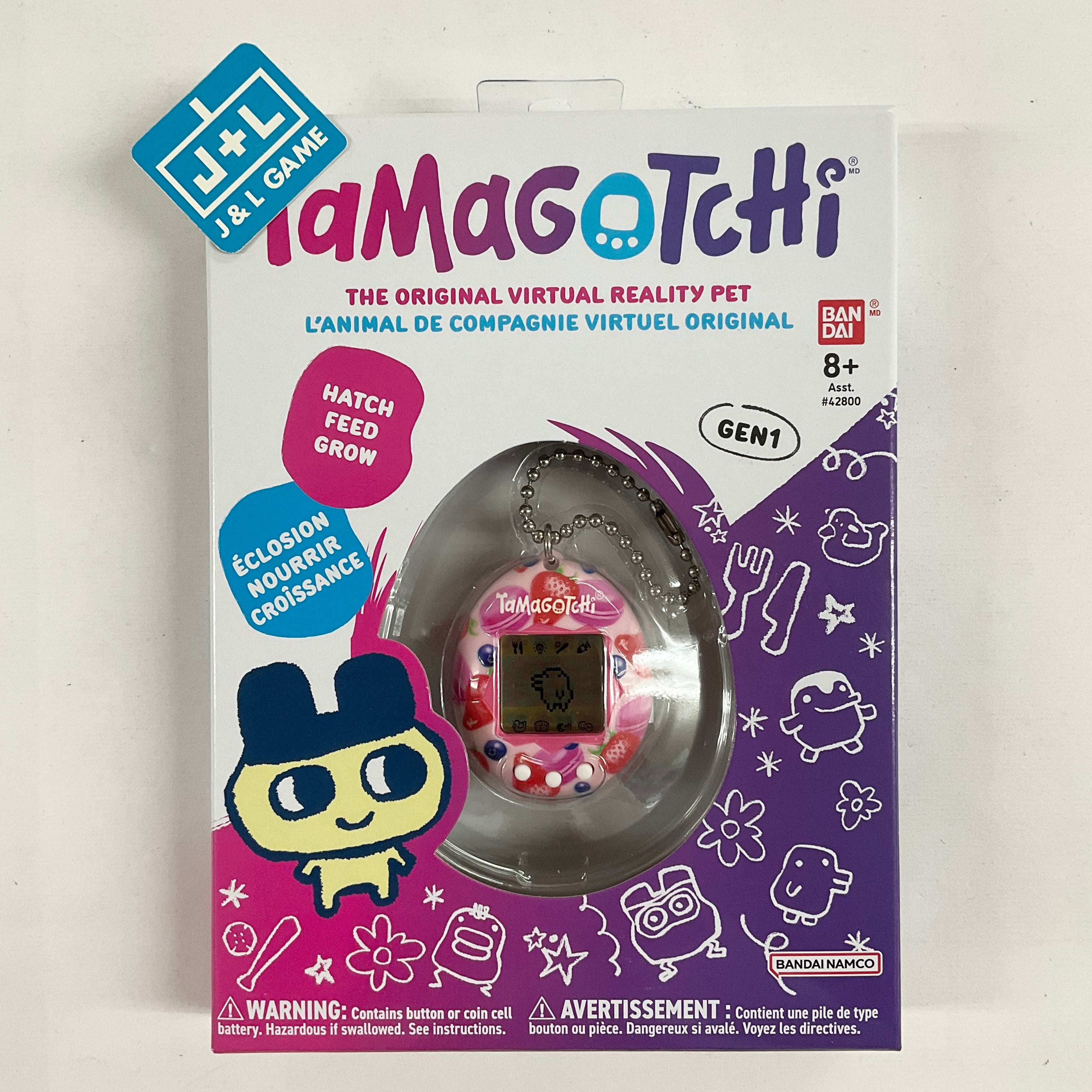 TAMAGOTCHI Bandai Original - Candy Swirl - Animal électronique virtuel avec écran, 3 Boutons et Jeux - 42879 TAMAGOTCHI Bandai Original - Candy Swirl - Animal électronique virtuel avec écran, 3 Boutons et Jeux - 42879
