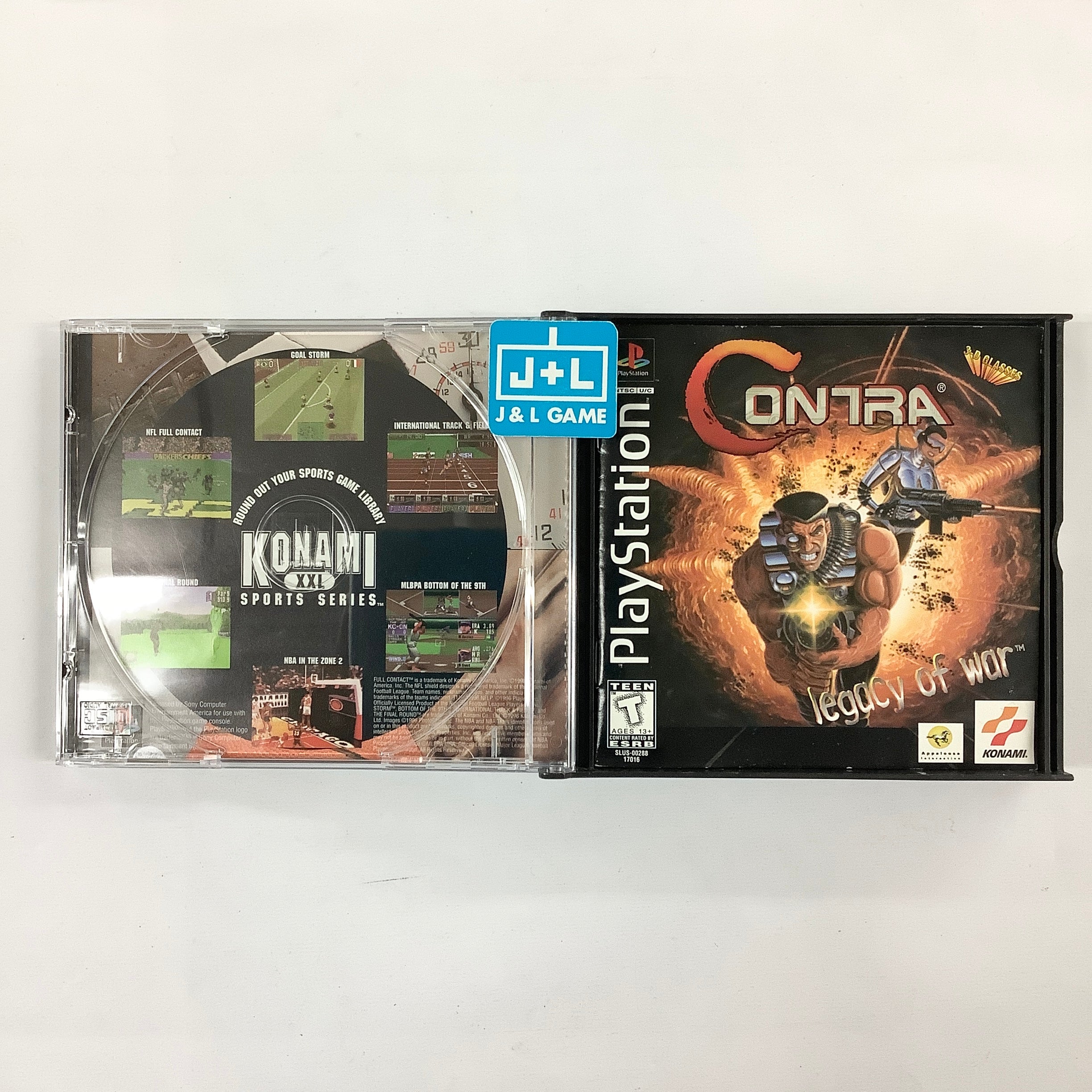 Contra: Legacy of War (Dual Disc Case) - (PS1) PlayStation 1 [Pre-Owned] Video Games Konami   