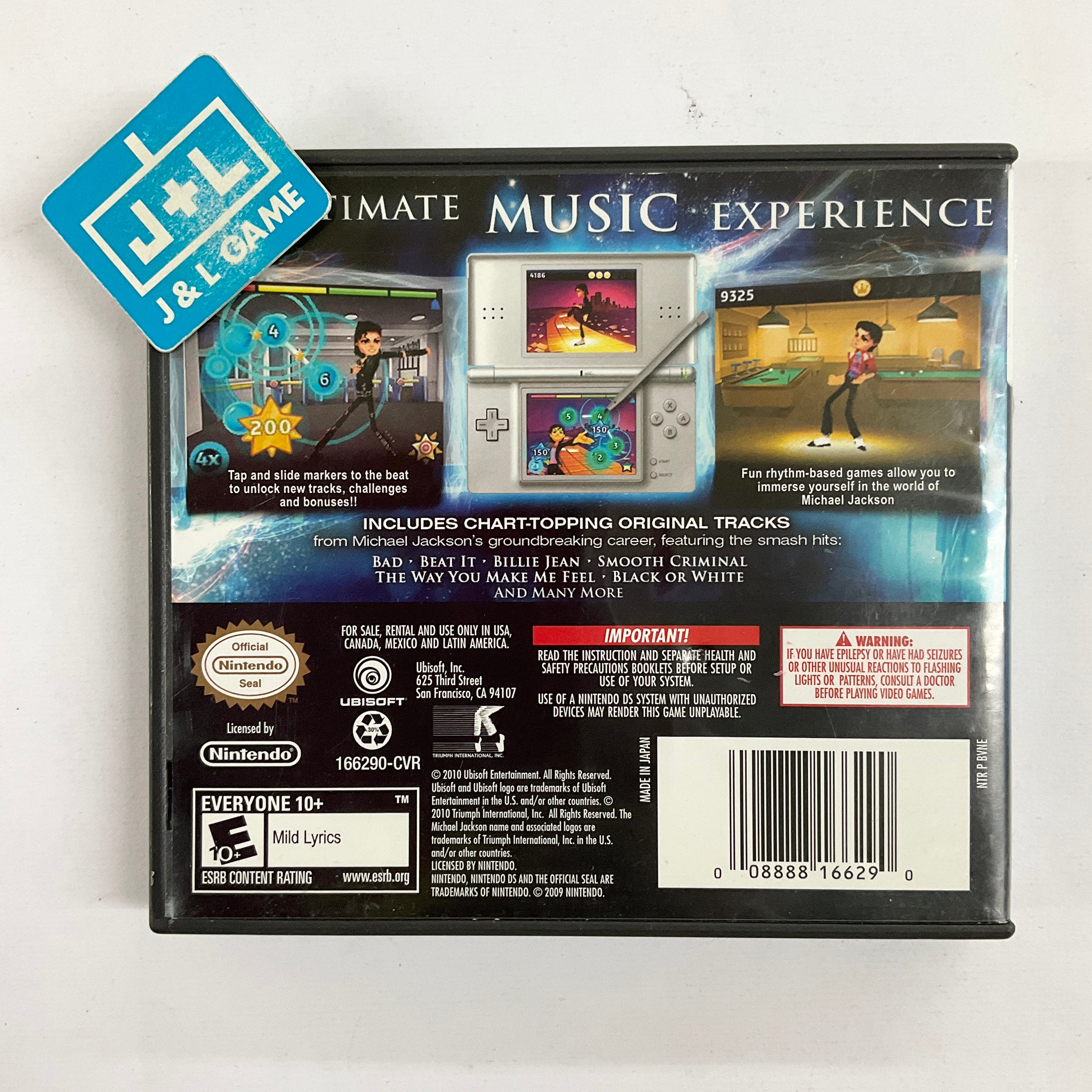 Michael Jackson: The Experience - (NDS) Nintendo DS [Pre-Owned] Video Games Ubisoft   