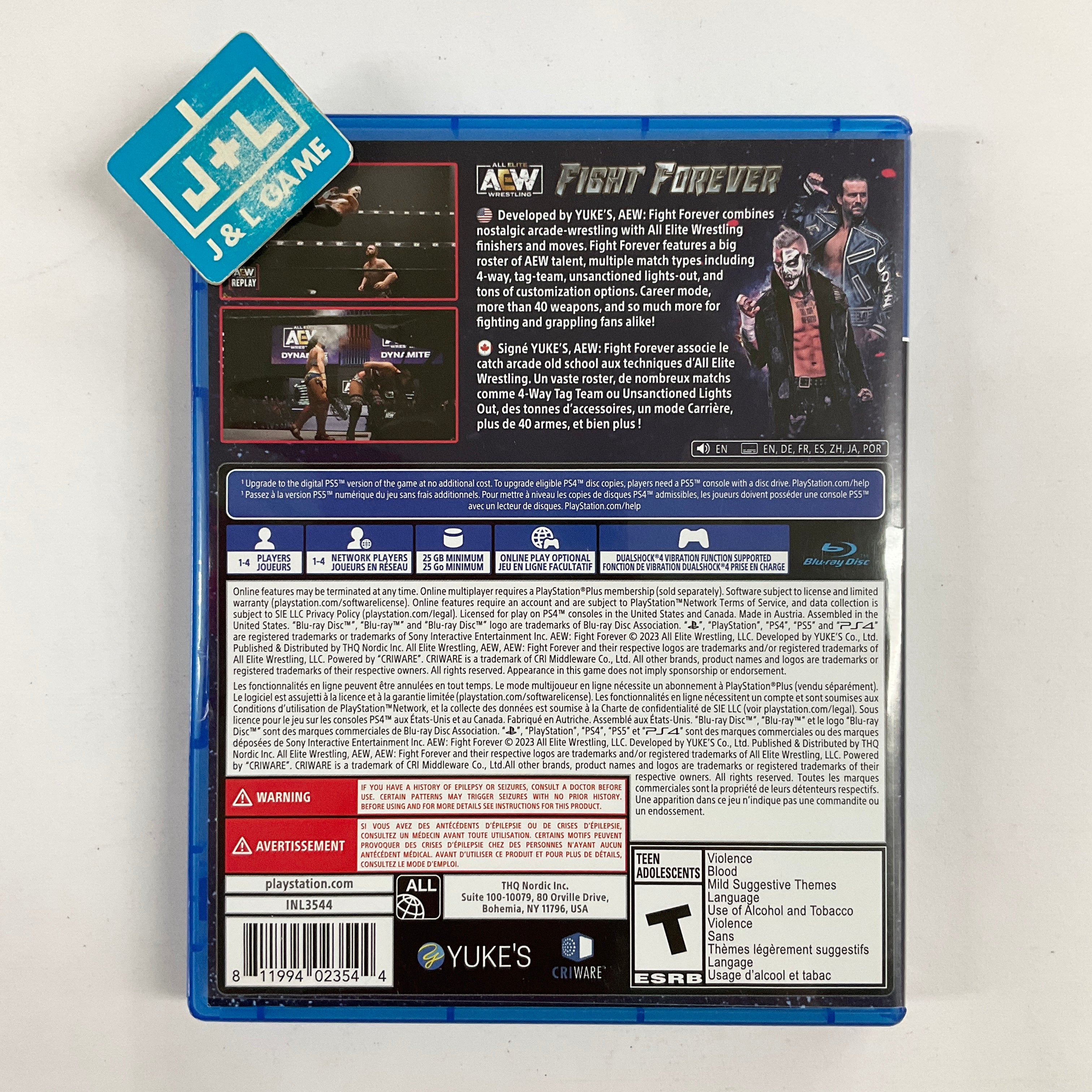 AEW: Fight Forever - (PS4) PlayStation 4 [Pre-Owned] Video Games THQ Nordic   