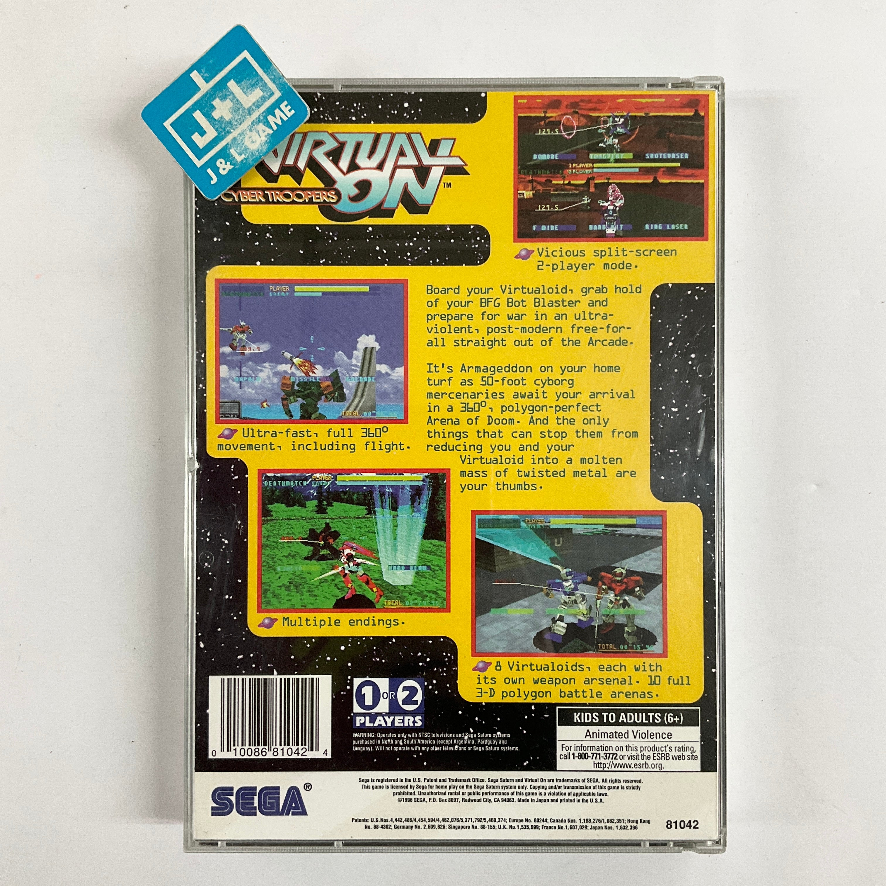 Virtual-On: Cyber Troopers - (SS) SEGA Saturn [Pre-Owned] Video Games Sega   