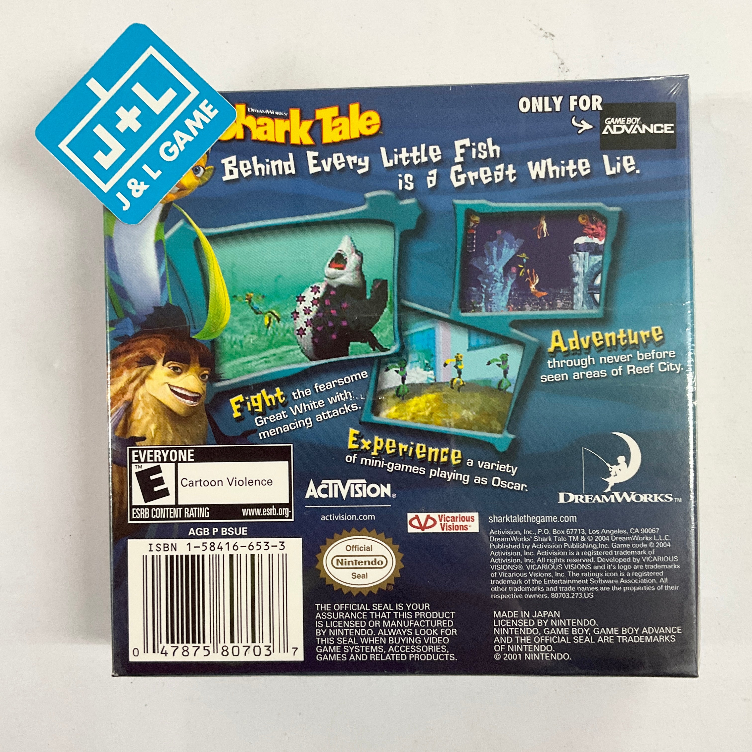 DreamWorks Shark Tale - (GBA) Game Boy Advance Video Games Activision   