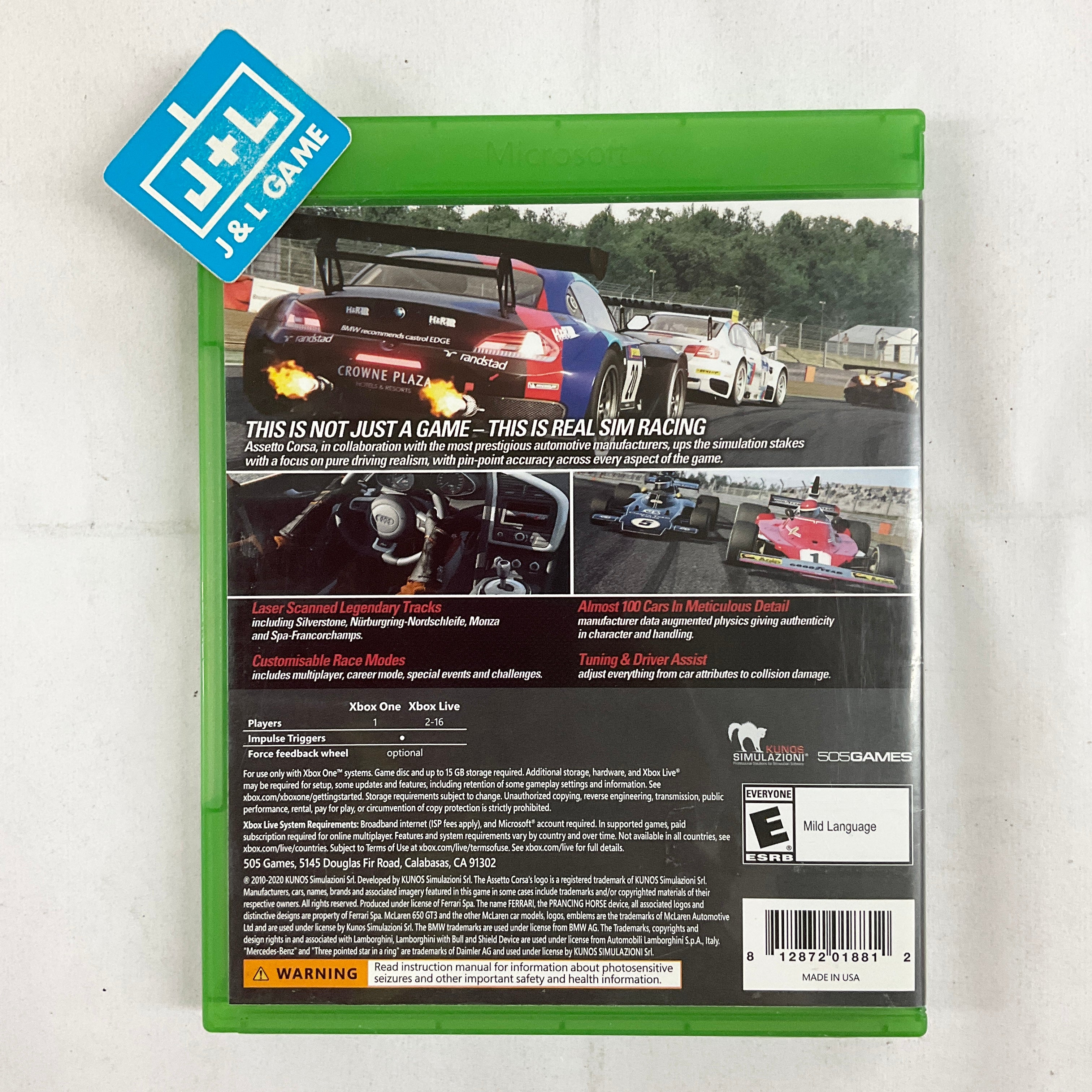 Assetto Corsa - (XB1) Xbox One [Pre-Owned] Video Games 505 Games   