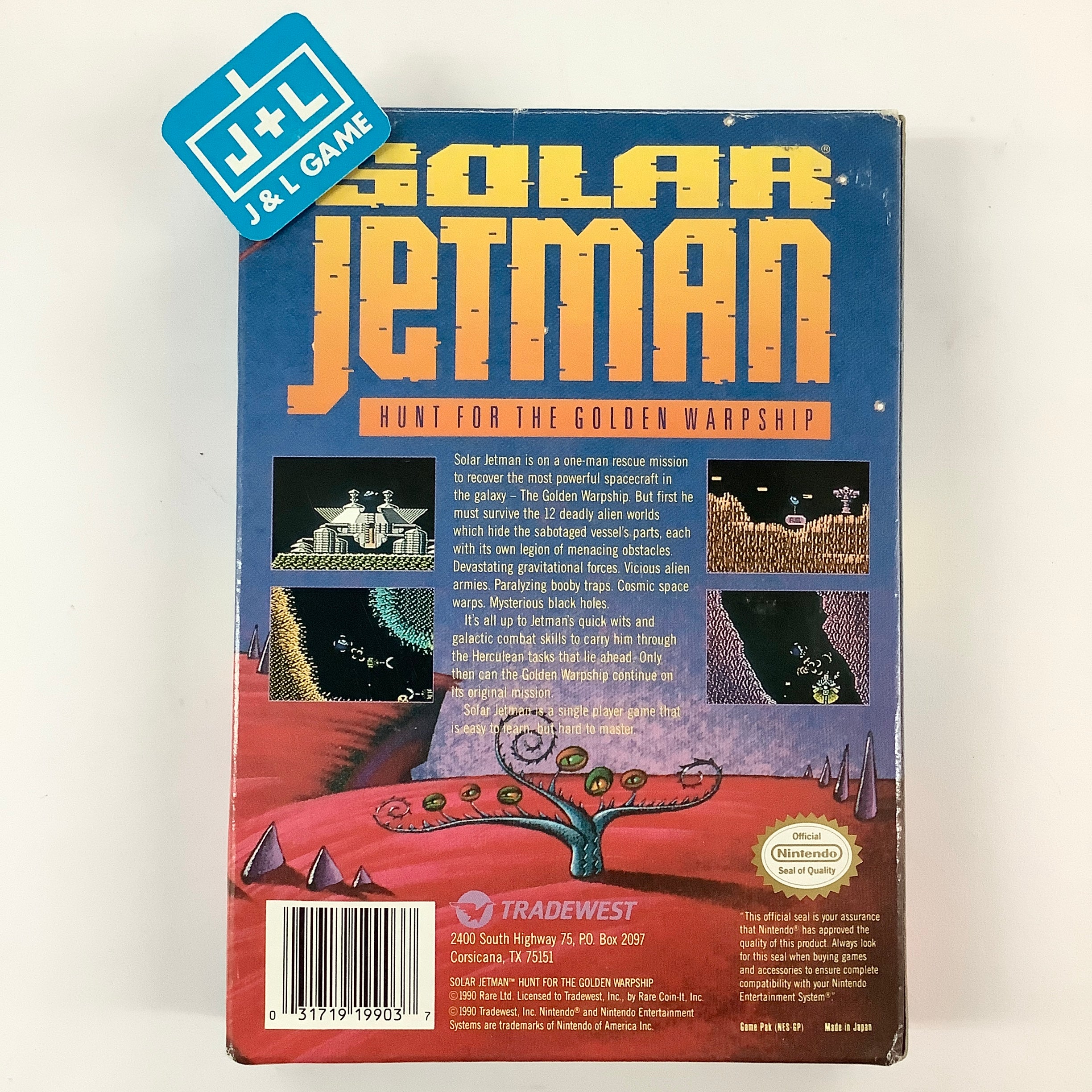 Solar Jetman: Hunt for the Golden Warpship - (NES) Nintendo Entertainment System [Pre-Owned] Video Games Tradewest   