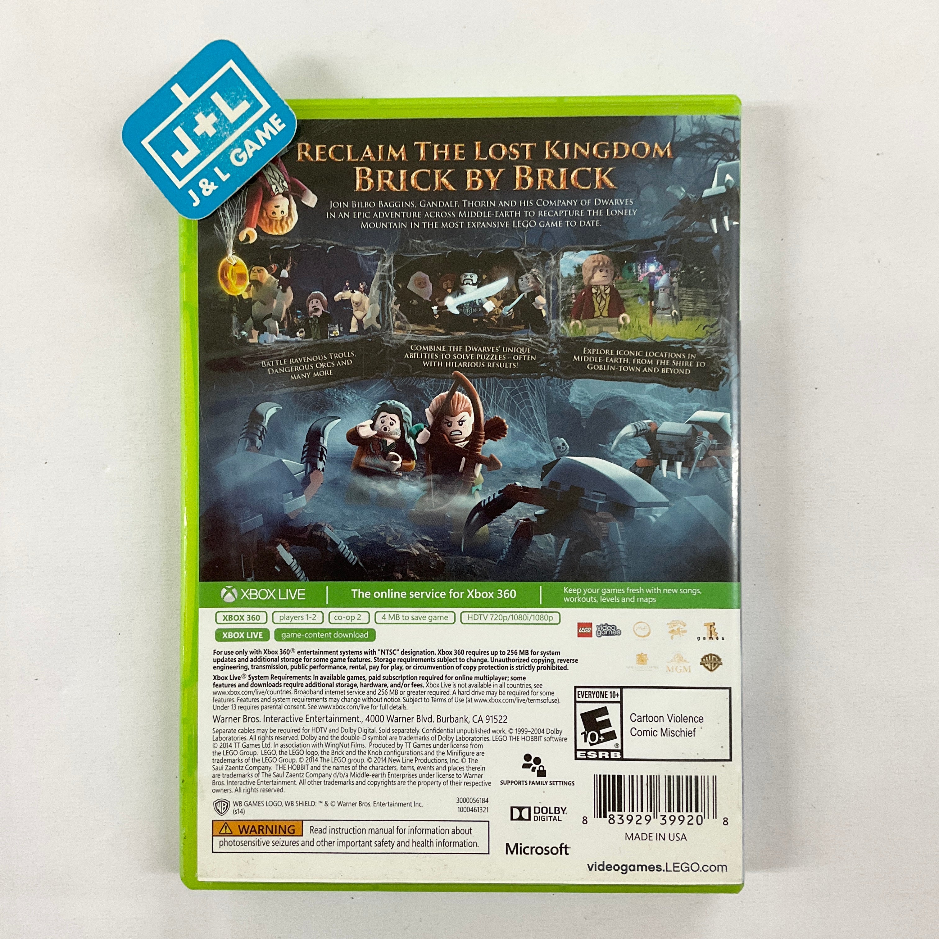 LEGO The Hobbit - Xbox 360 [Pre-Owned] Video Games Warner Bros. Interactive Entertainment   