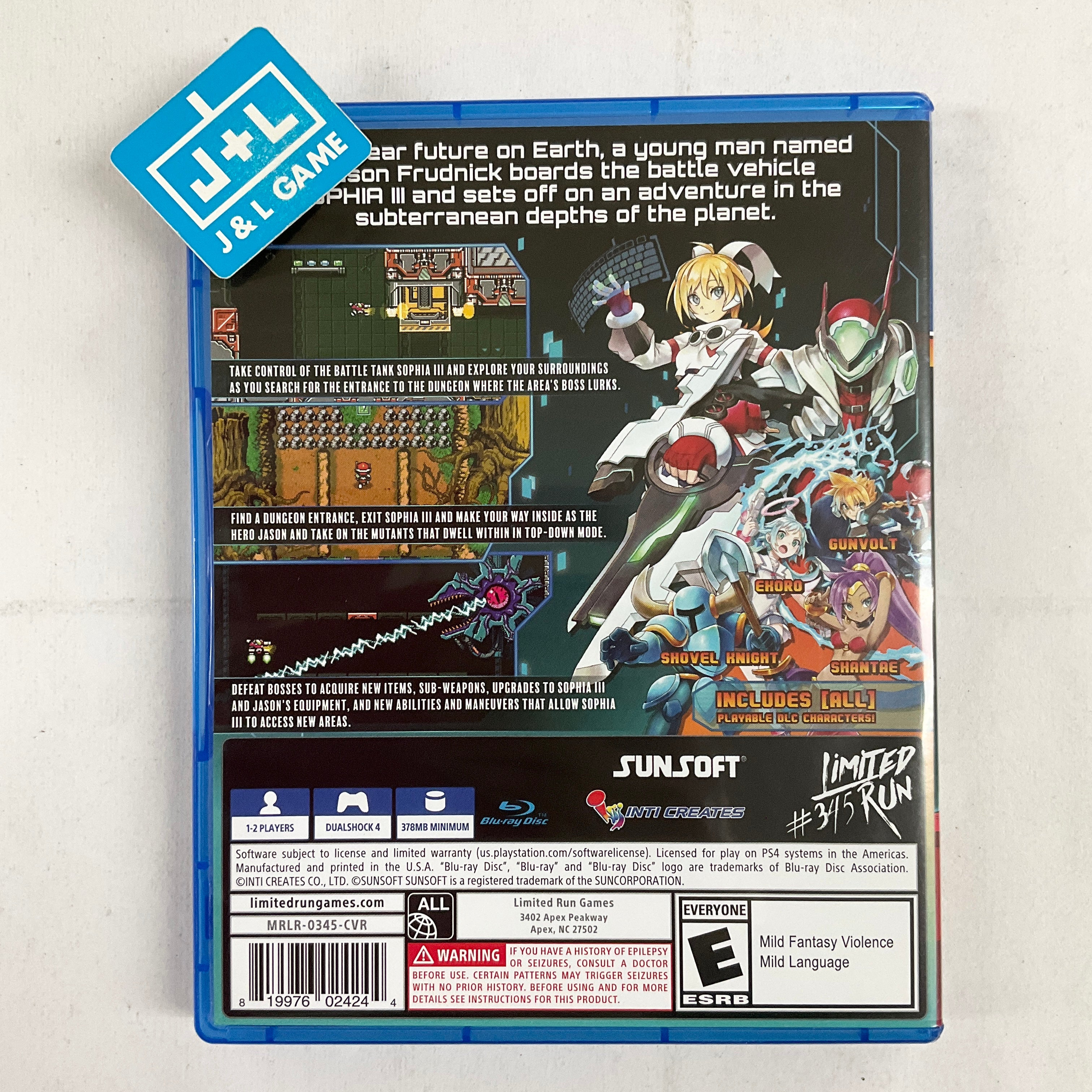 Blaster Master Zero (Limited Run #345) - (PS4) PlayStation 4 [Pre-Owned] Video Games Limited Run Games   