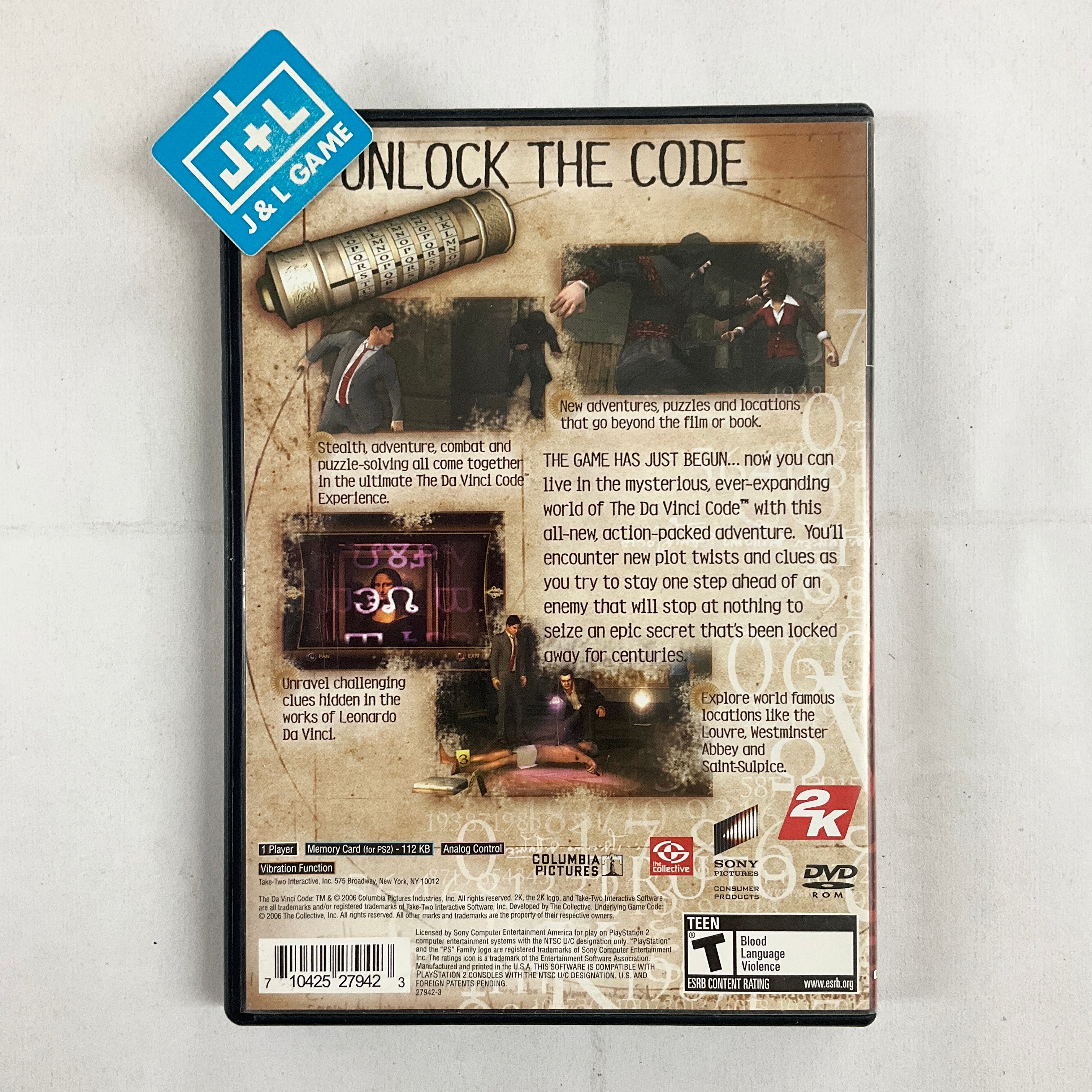 The Da Vinci Code - (PS2) PlayStation 2 [Pre-Owned] Video Games 2K Games   