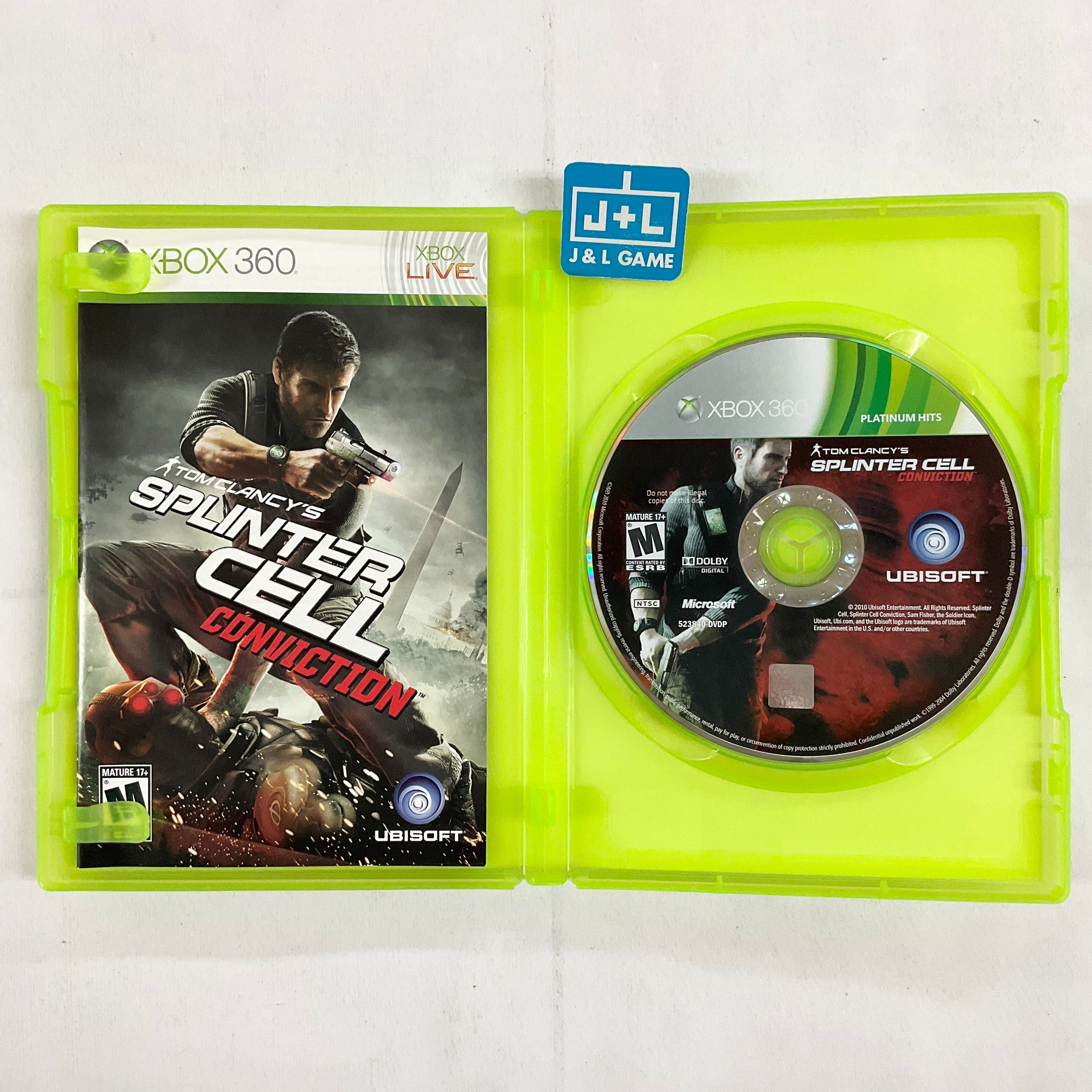 Tom Clancy's Splinter Cell: Conviction (Platinum Hits) - Xbox 360 [Pre-Owned] Video Games Ubisoft   