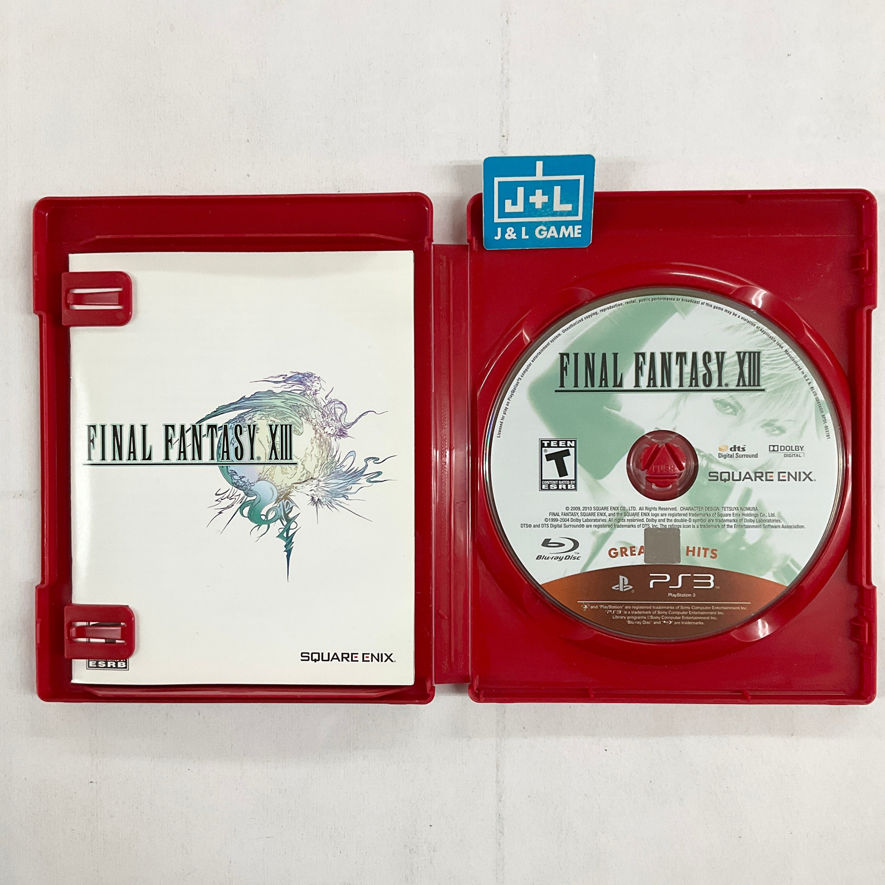 Final Fantasy XIII (Greatest Hits) - (PS3) PlayStation 3 [Pre-Owned] Video Games Square Enix   