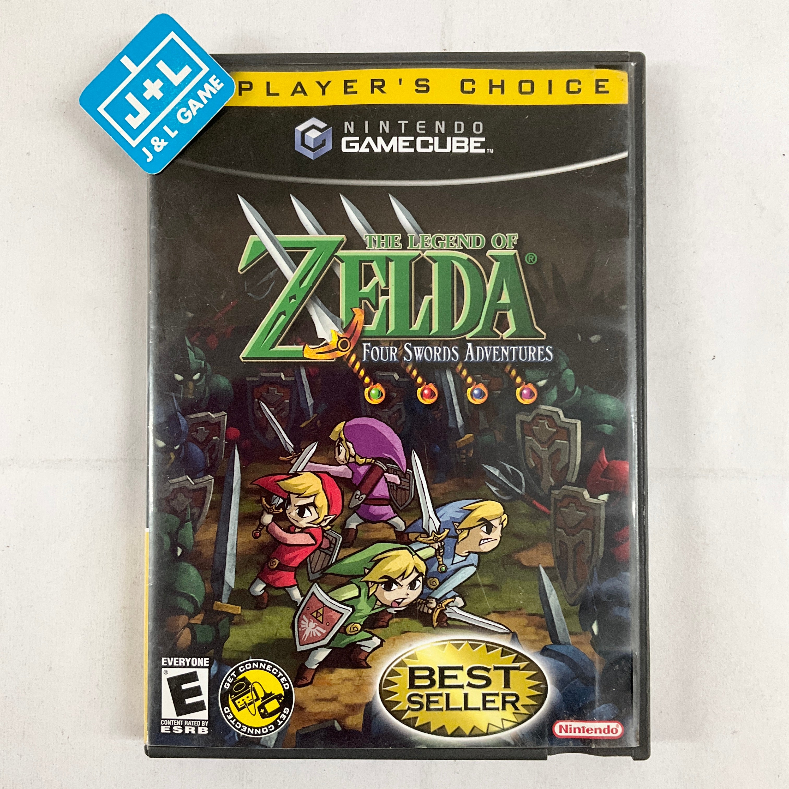 The Legend of Zelda: Four Swords Adventures (Player's Choice) - (GC) GameCube [Pre-Owned] Video Games Nintendo   