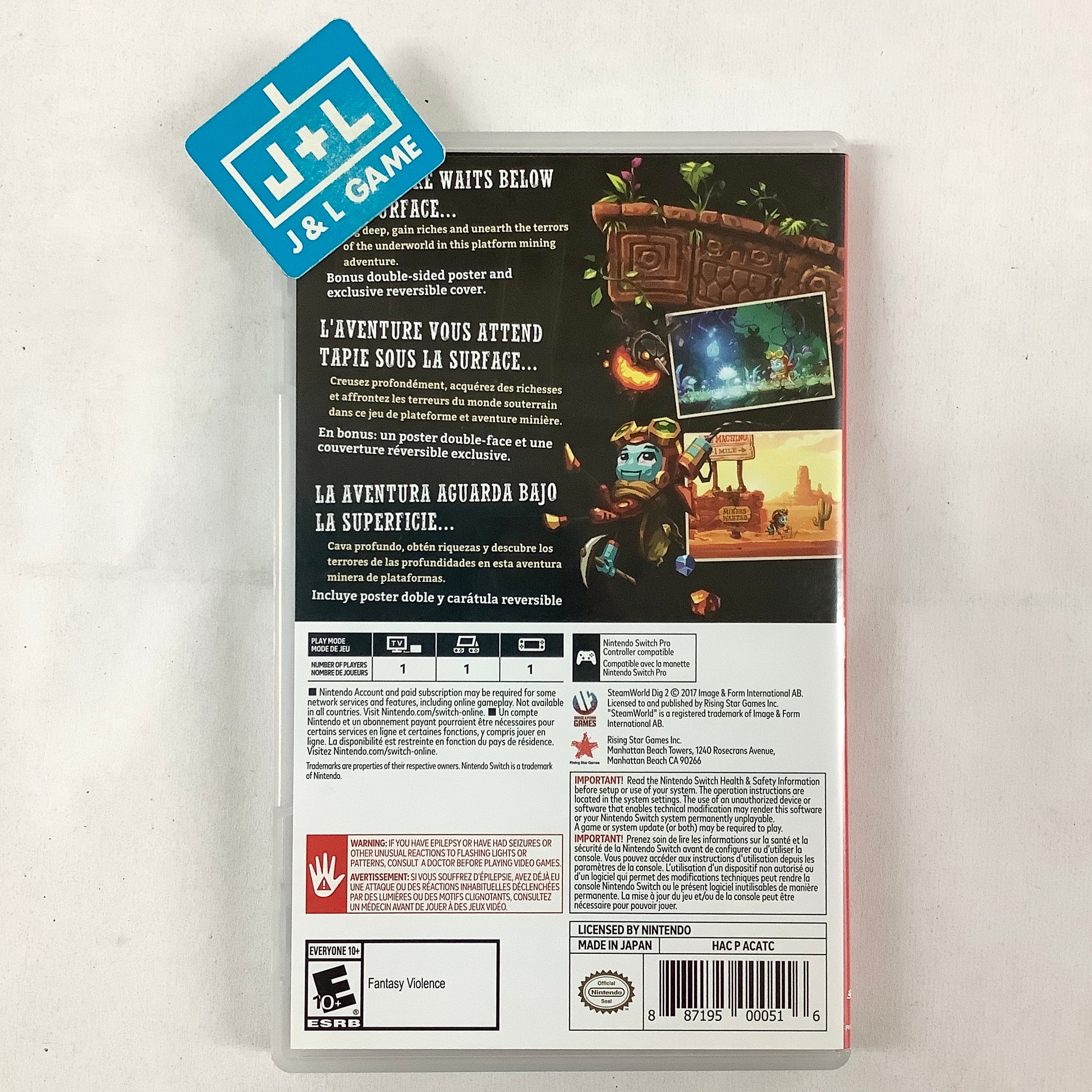 Steamworld Dig 2 - (NSW) Nintendo Switch [Pre-Owned] Video Games Rising Star Games   