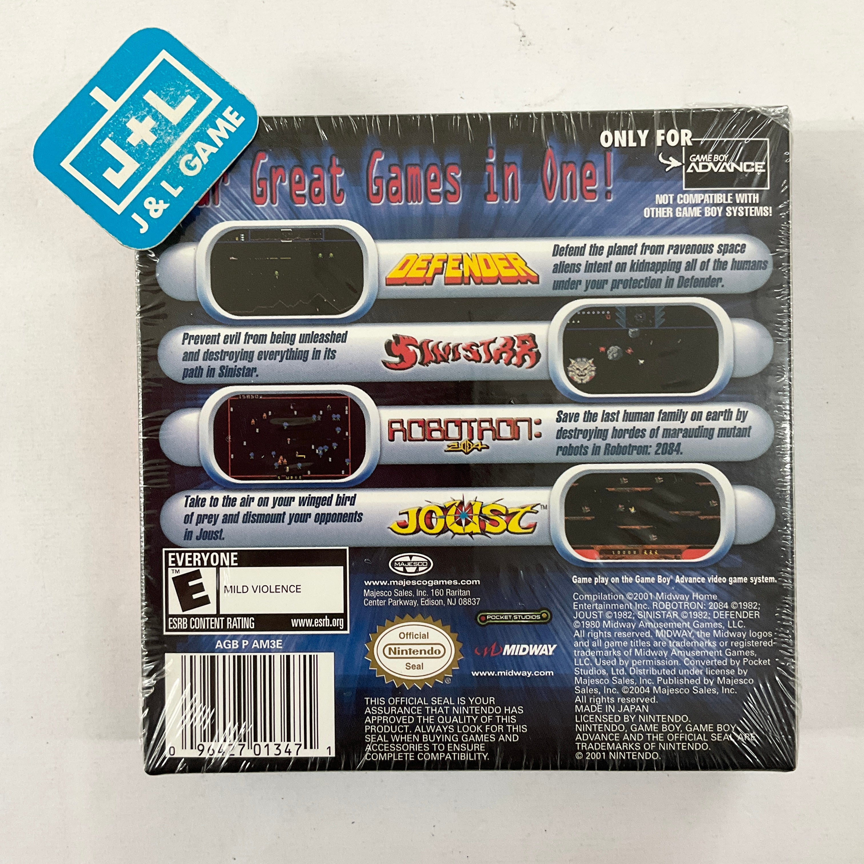 Midway's Greatest Arcade Hits - (GBA) Game Boy Advance Video Games Midway   