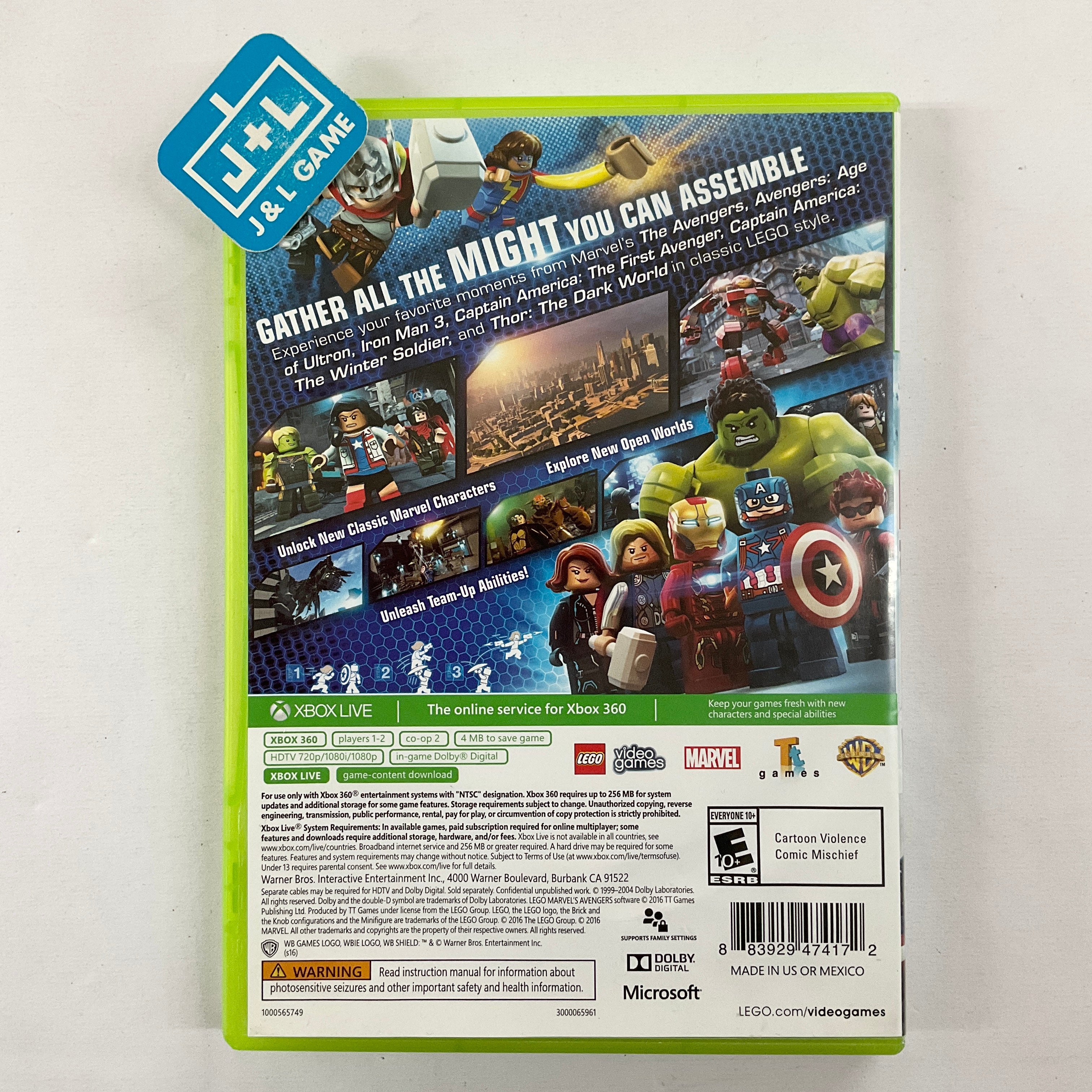 LEGO Marvel's Avengers - Xbox 360 [Pre-Owned] Video Games WB Games   