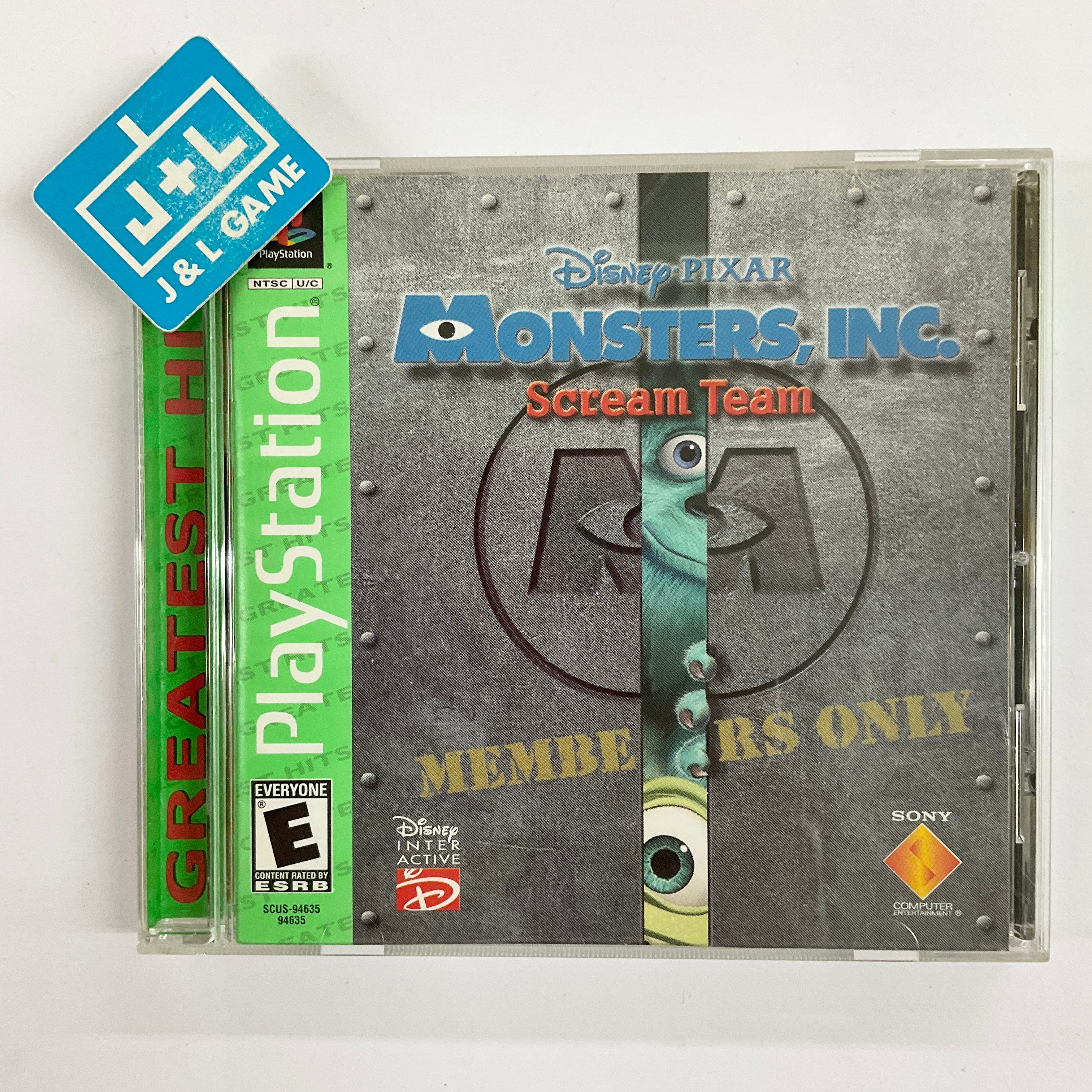 monsters inc scream team ps1 Disney/Pixar's Monsters, Inc. Scream Team (Greatest Hits)